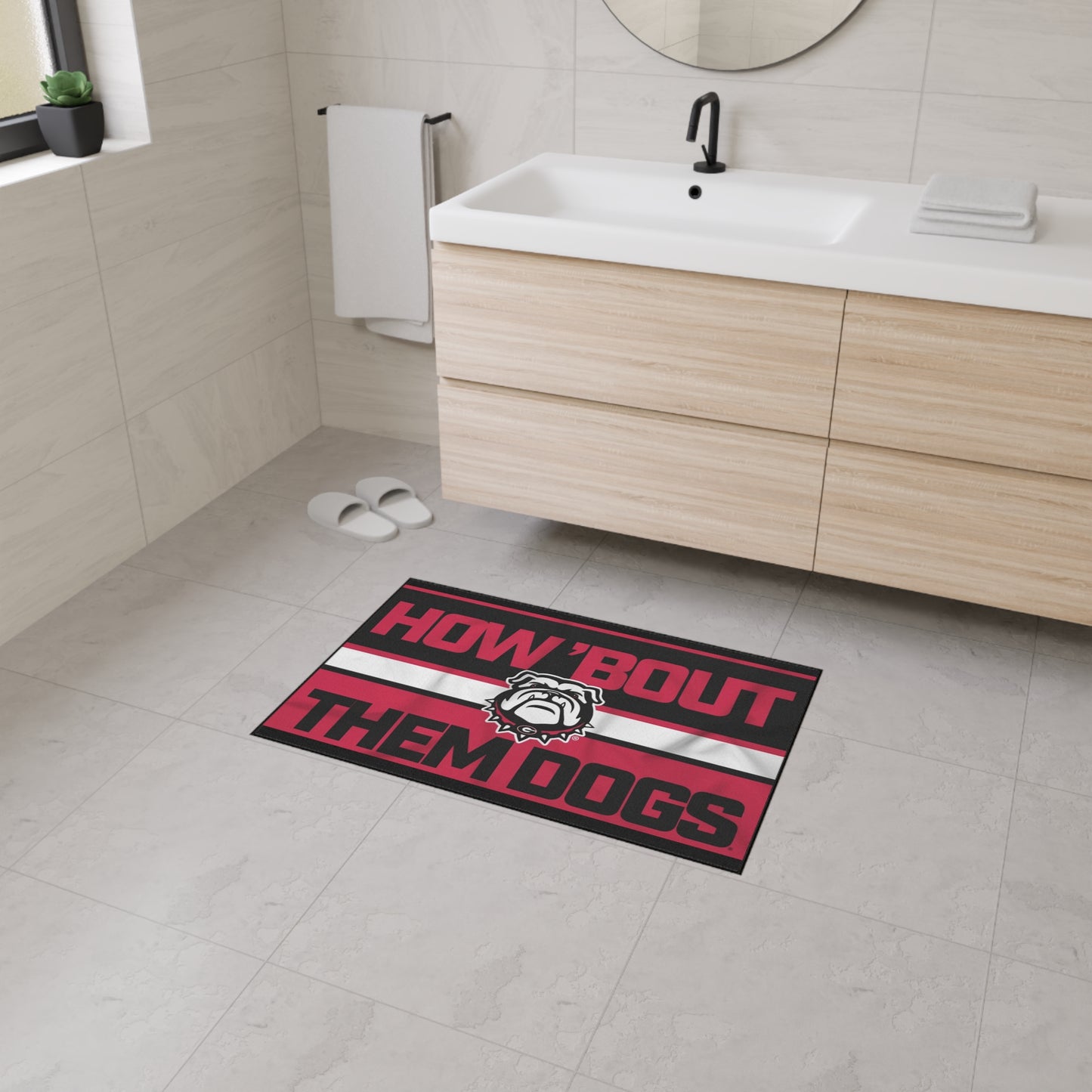 Bulldog-Themed Heavy Duty Floor Mat | Georgia Sports Decor, How Bout Them Bulldogs