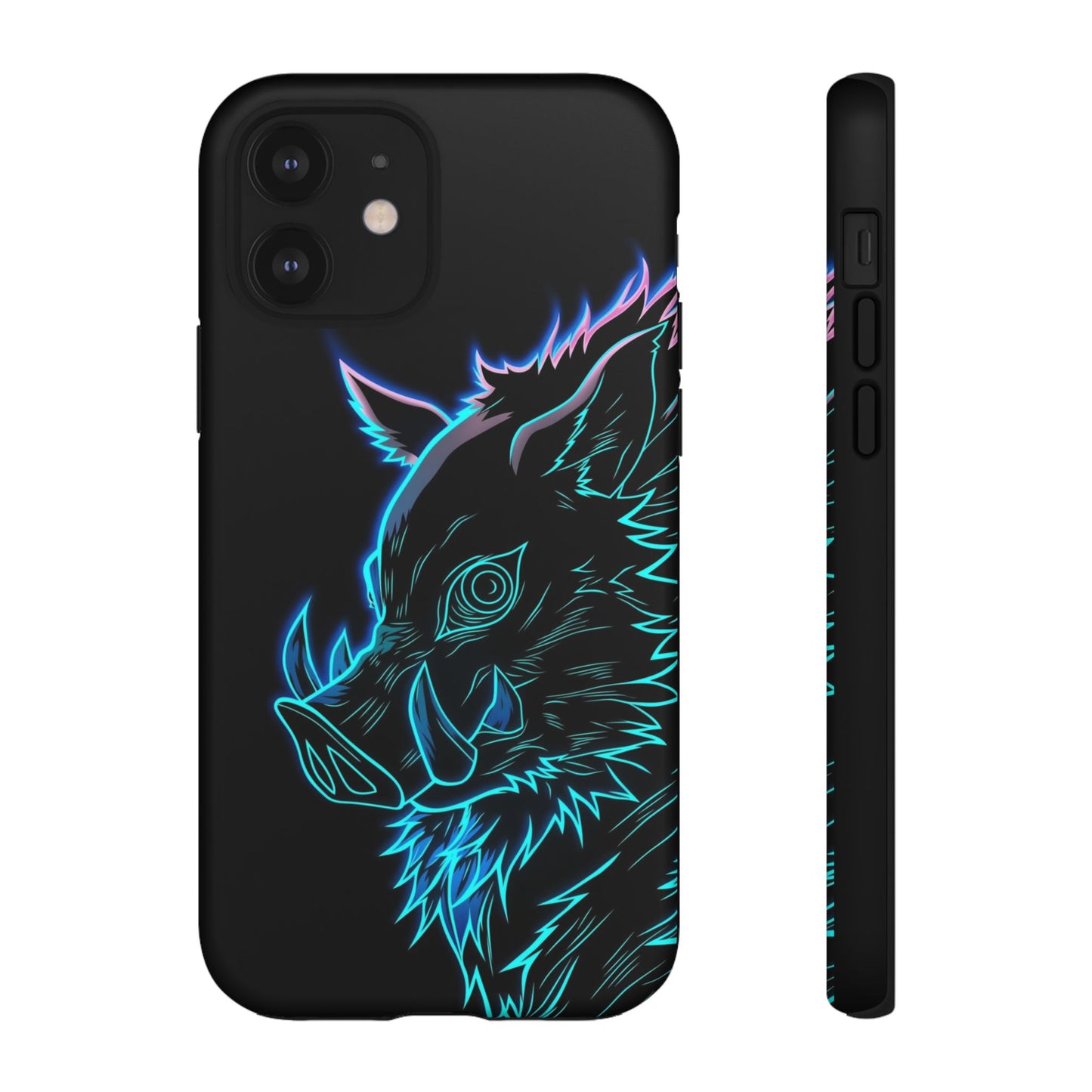 Tough Cases For iPhone, Galaxy, Anime Hashibira Beast Slayer Neon Design