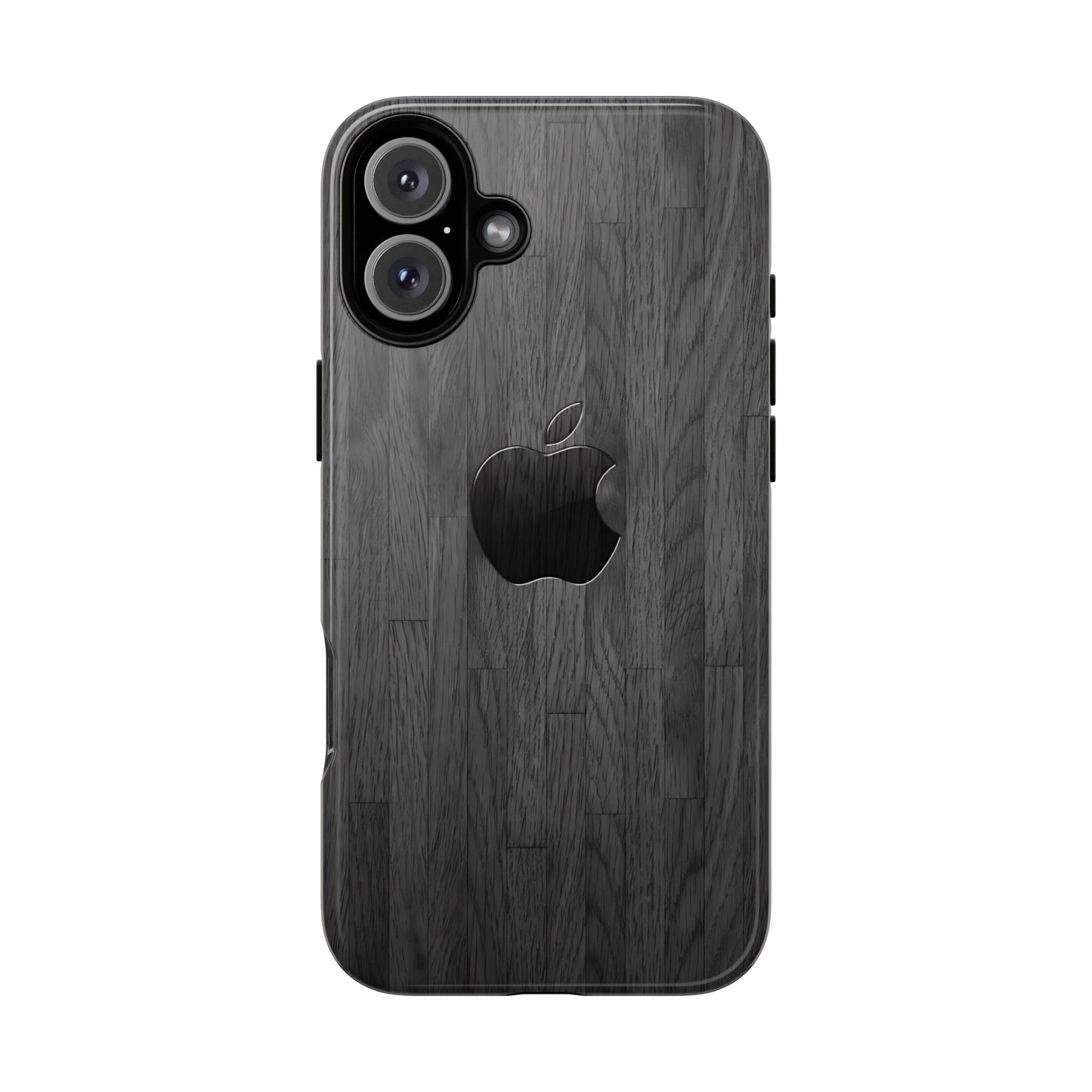 Tough Cases For iPhones, Gray Wood Color Rugged Phone Case