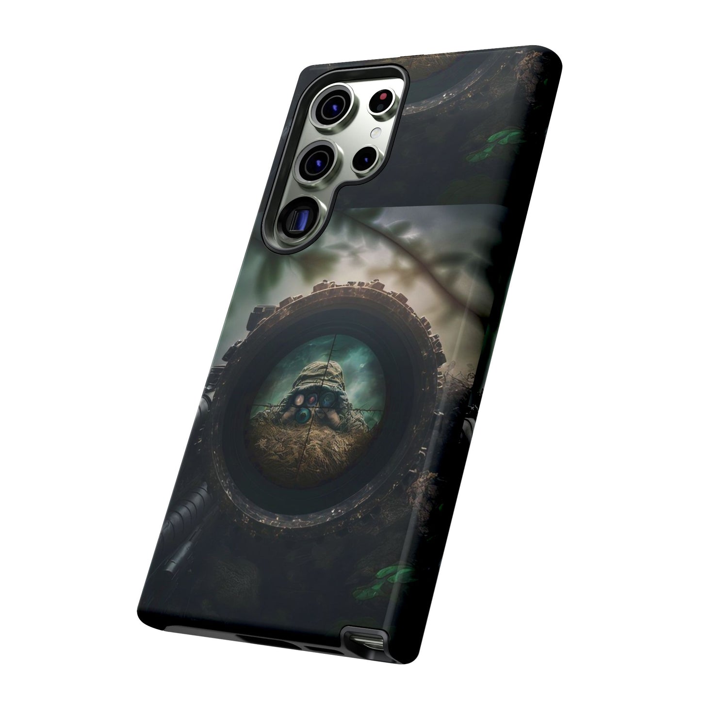 Sniper Scope Soldier Phone Case | Dual Layer Tough Cover  For iPhone