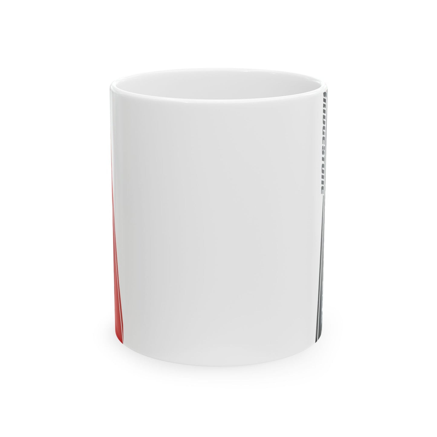 Racing Stripe Ceramic Mug — Motul & Bridgestone Motorsport Coffee Cup (11oz/15oz)