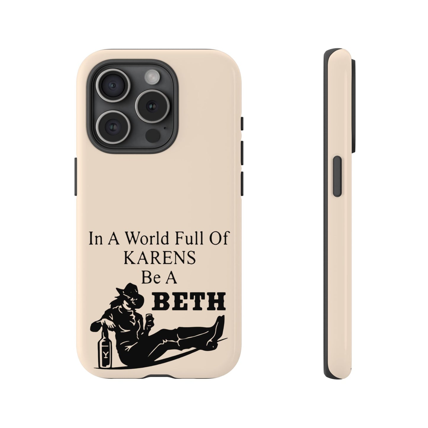 Peach Color Tough Phone Cases For iPhone, Samsung, Pixel, Cowgirl Inspired