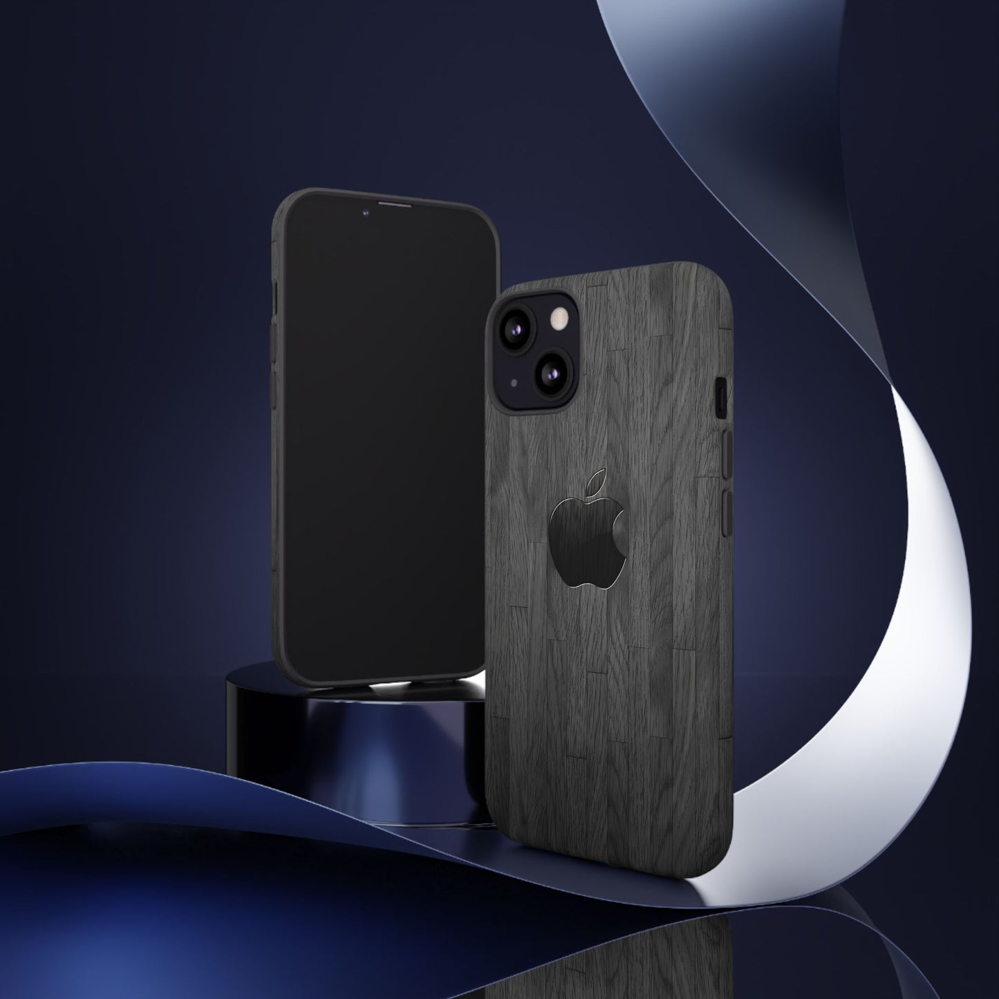 Tough Cases For iPhones, Gray Wood Color Rugged Phone Case