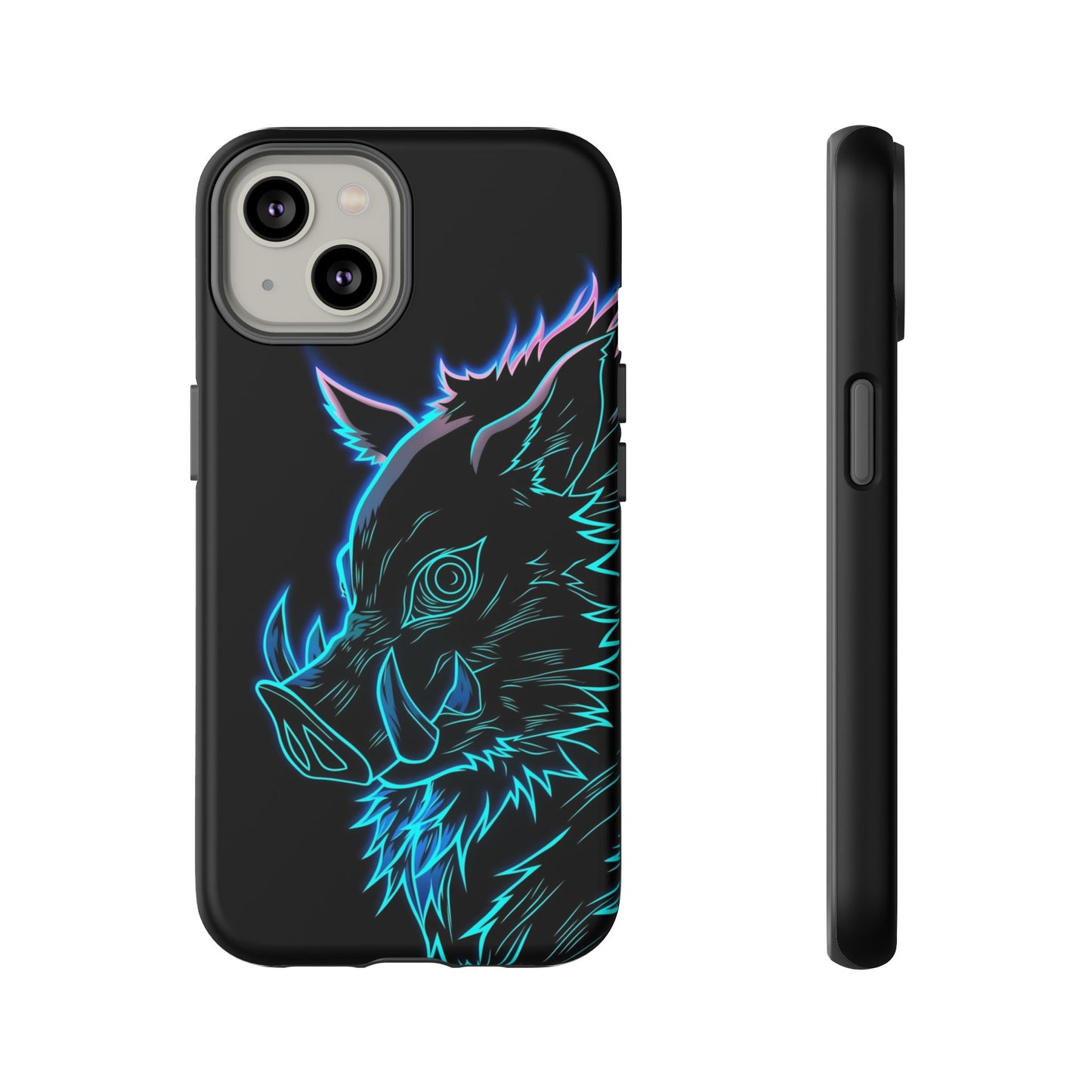 Tough Cases For iPhone, Galaxy, Anime Hashibira Beast Slayer Neon Design