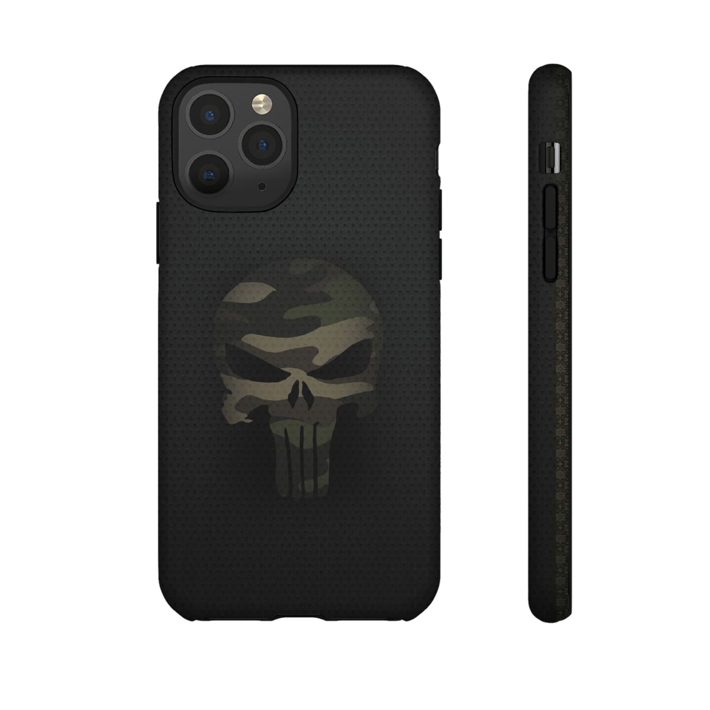 Camo Green Tough Case For iPhone, Samsung Galaxy, Jake Skull Punisher Graphic
