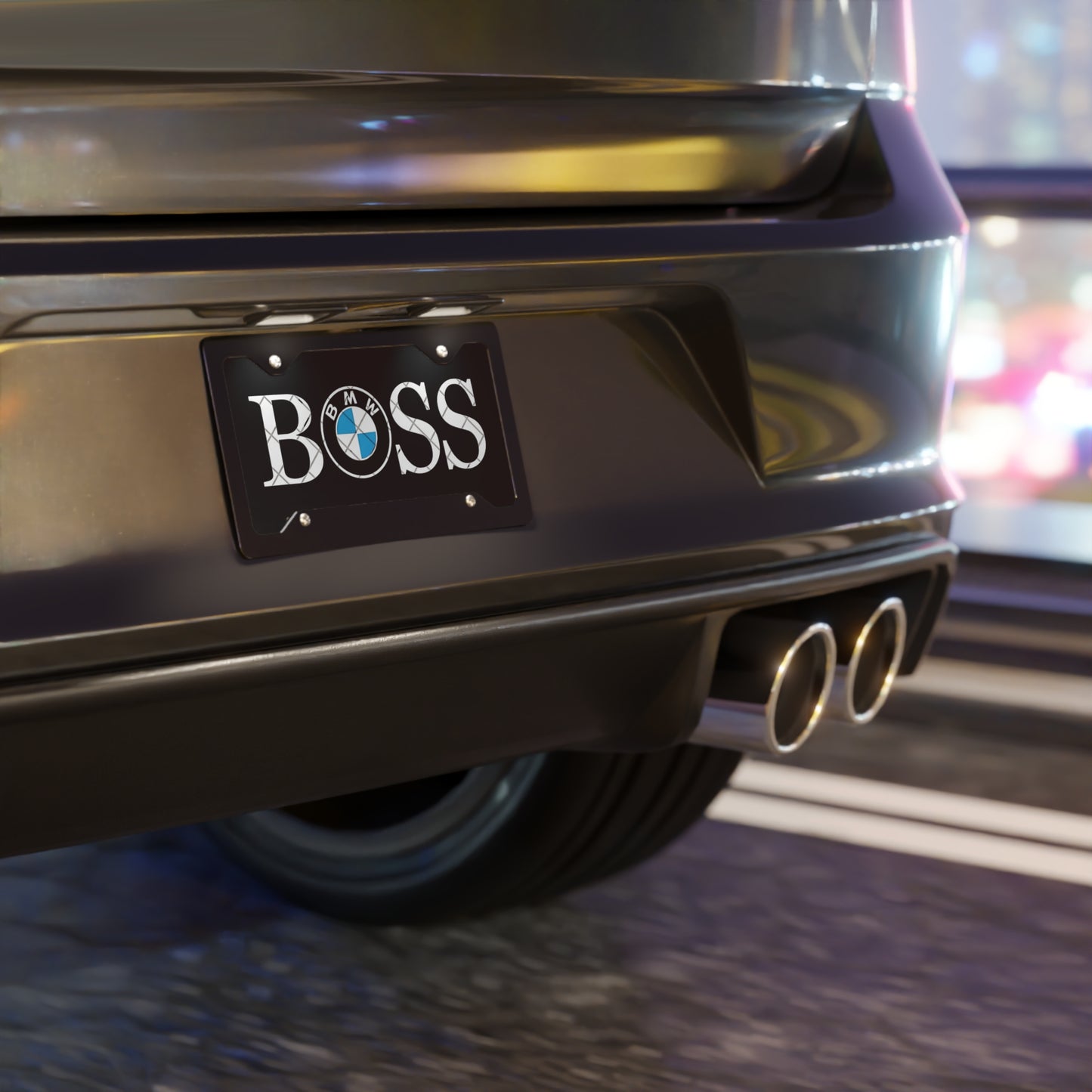 BOSS BMW Vanity License Plate For Beamer Owner, Perfect For Gifting