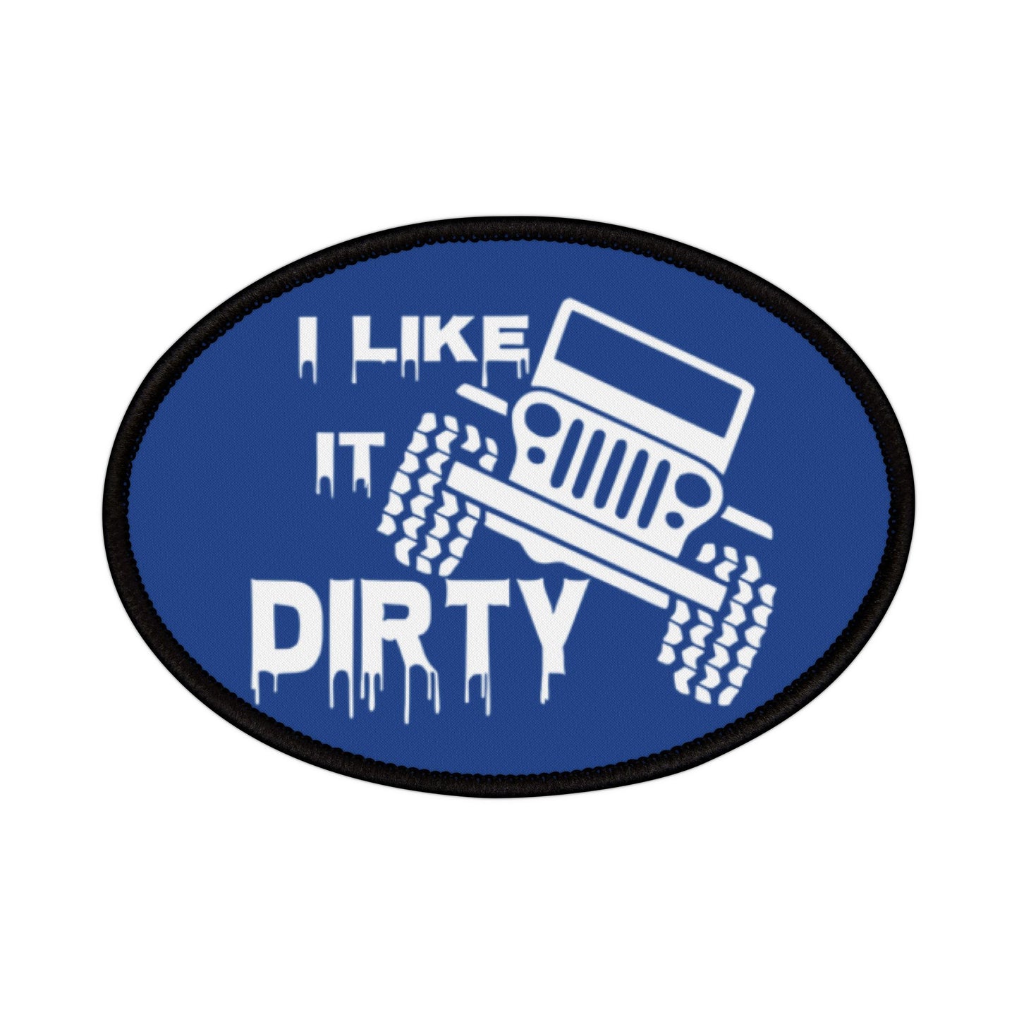 Jeep-Themed Iron-On Patches | I Like It Dirty, Car Enthusiast Gift, Adventure