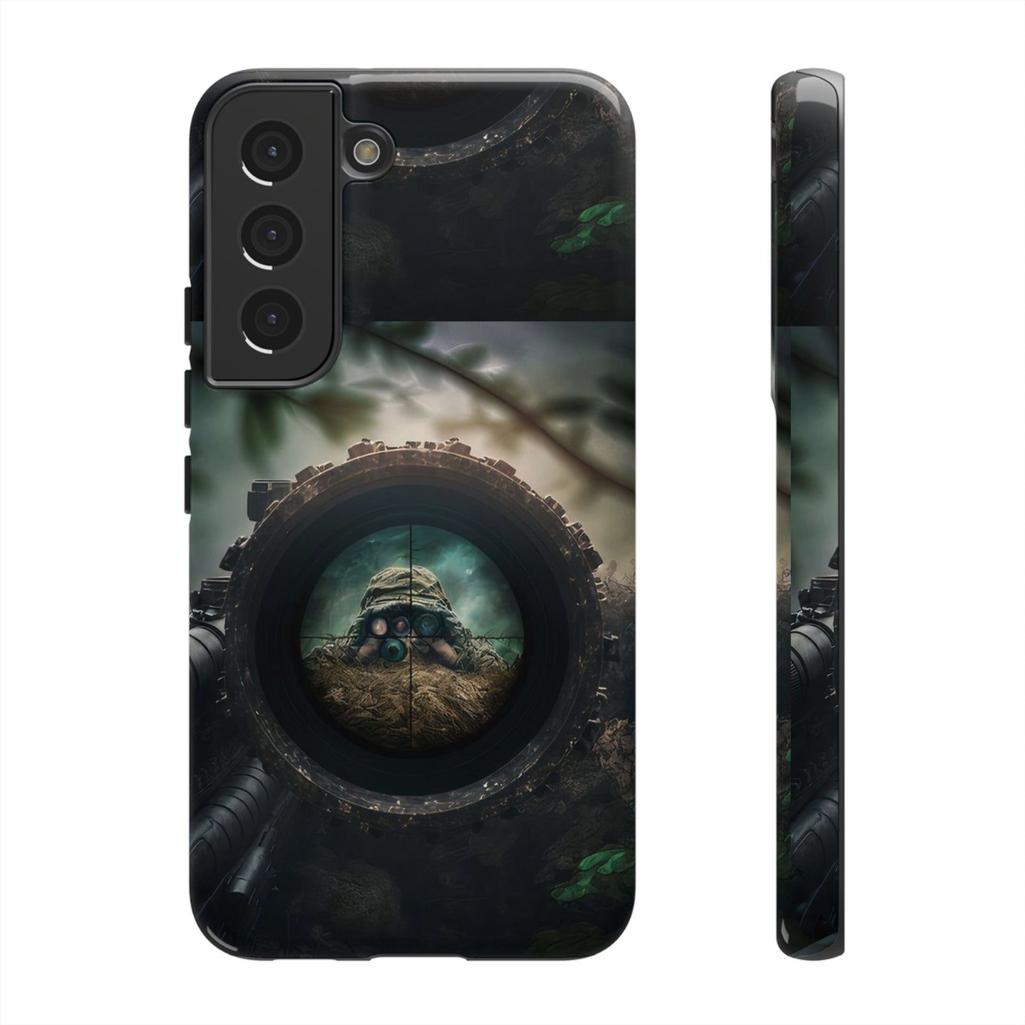Sniper Scope Soldier Phone Case | Dual Layer Tough Cover  For iPhone