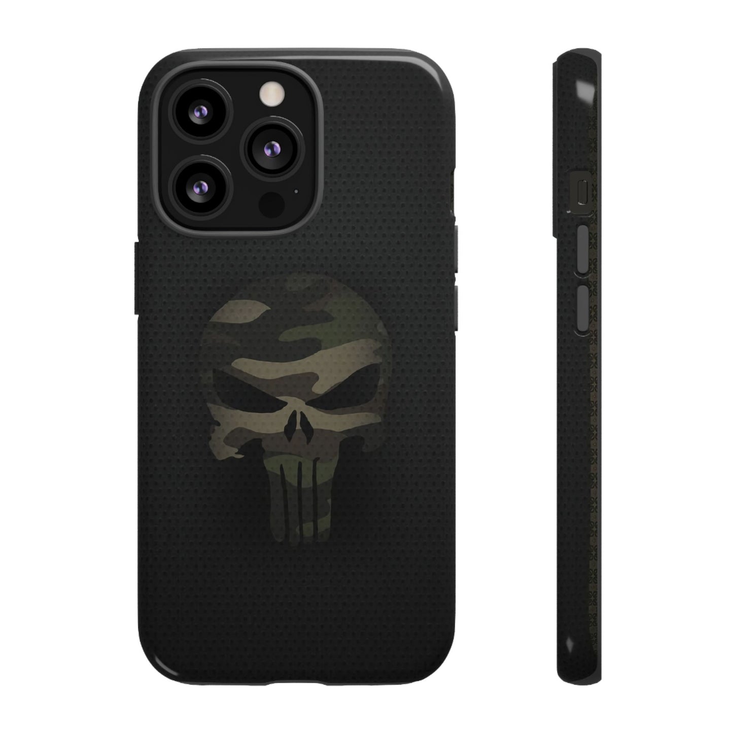 Camo Green Tough Case For iPhone, Samsung Galaxy, Jake Skull Punisher Graphic