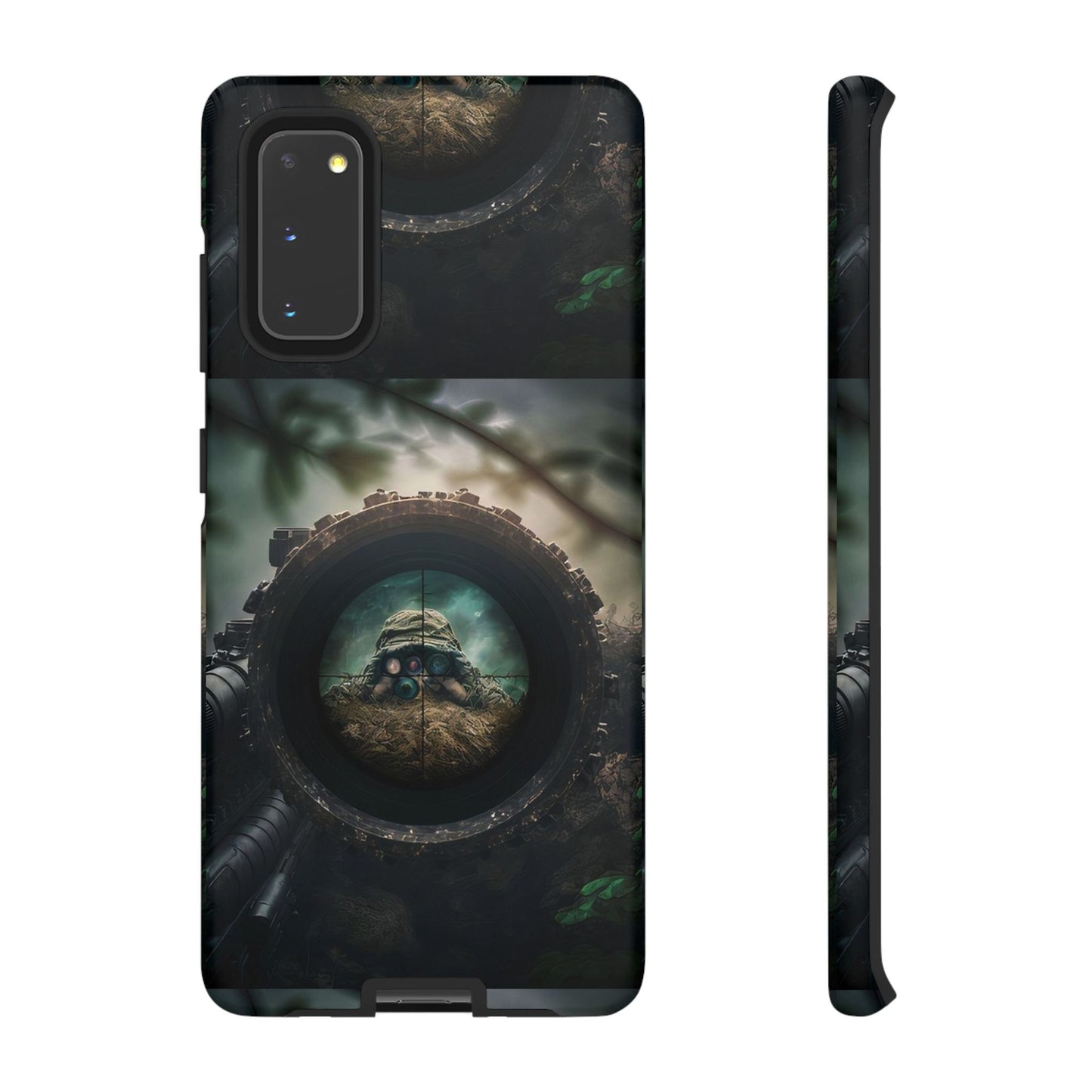 Sniper Scope Soldier Phone Case | Dual Layer Tough Cover  For iPhone