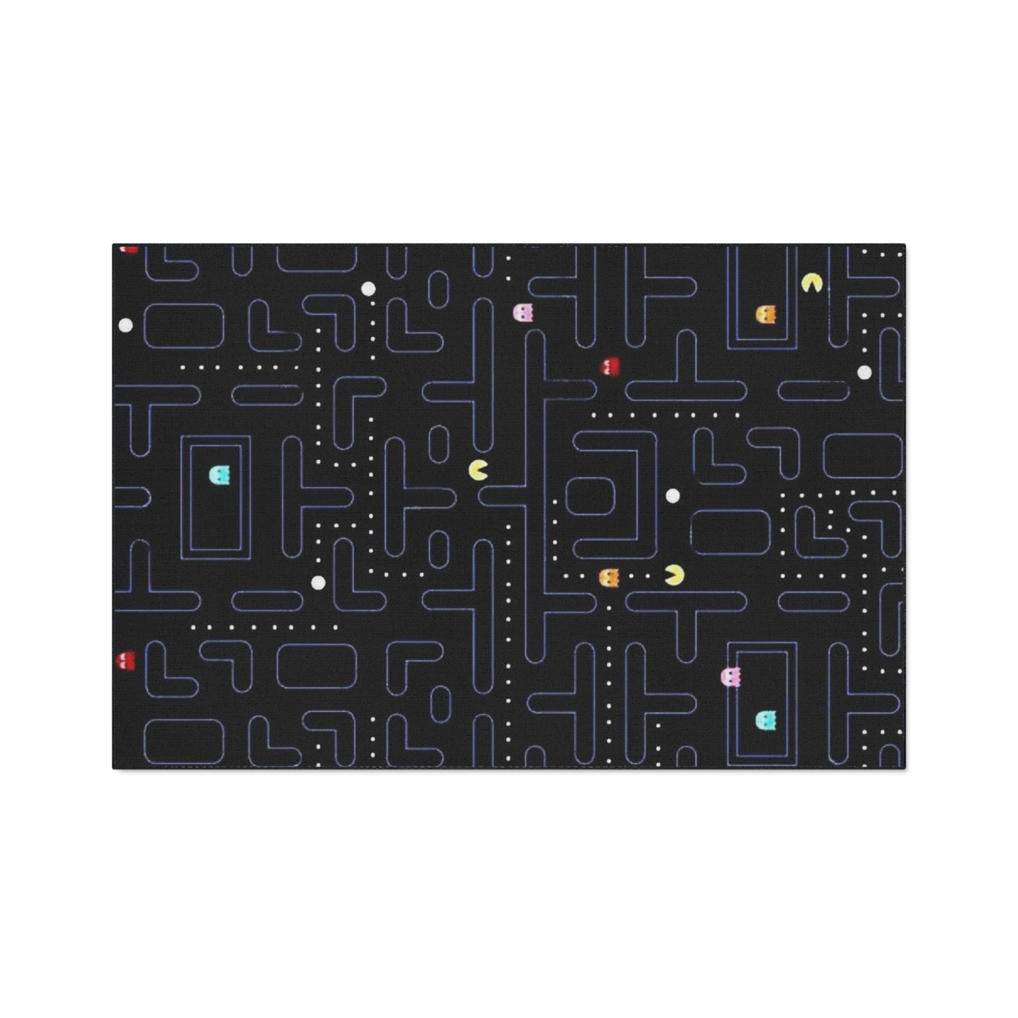 Retro Arcade Game Board Heavy Duty Floor Mat, Vintage Pac Man, Gaming Room