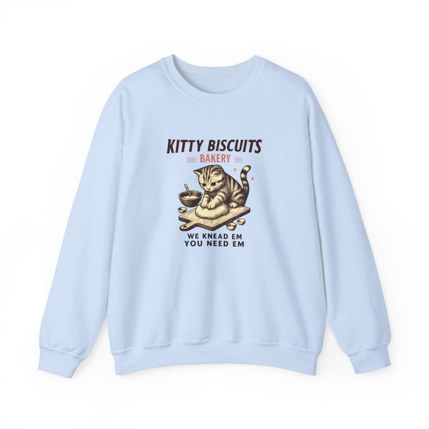 Kitty Biscuits Bakery Unisex Heavy Blend™ Crewneck Sweatshirt, Cozy Gift Idea