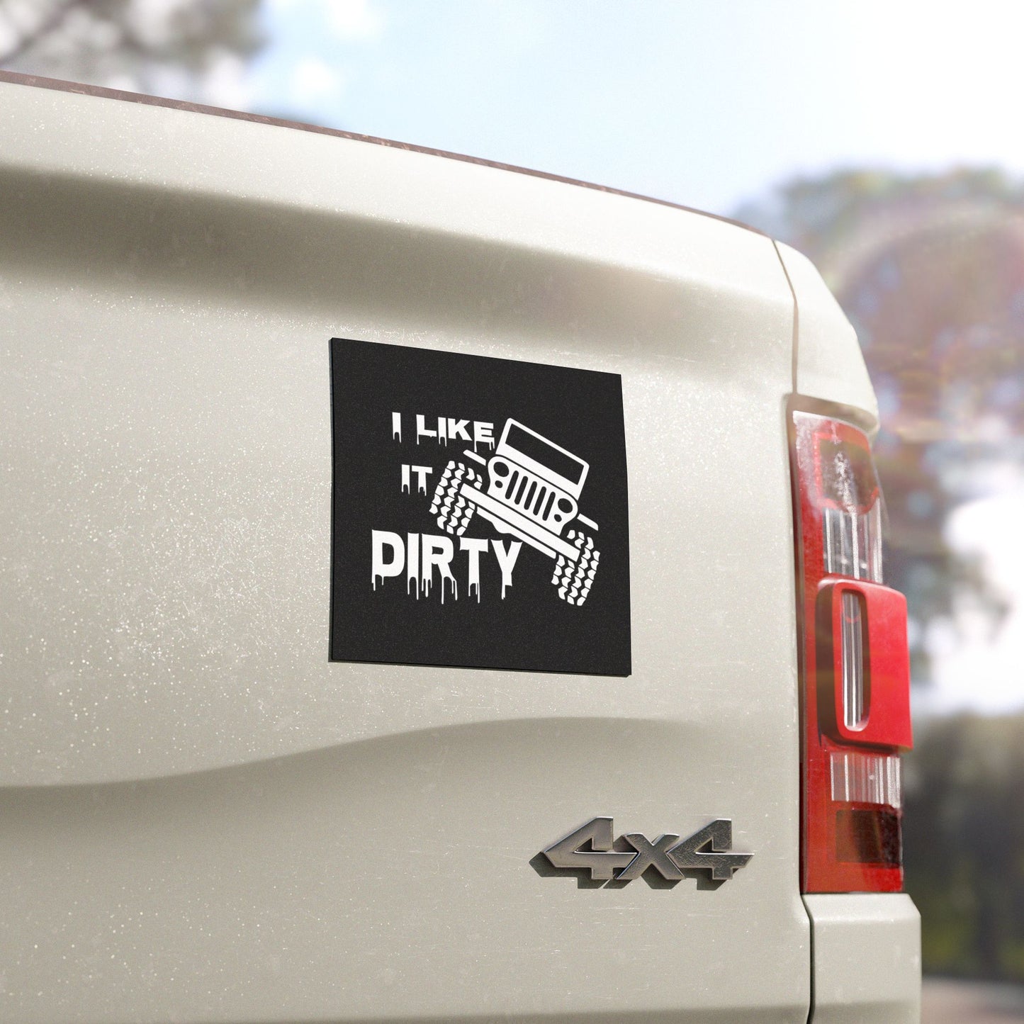 Weatherproof Jeep Owner Car Magnets I Like It Dirty Funny Quote