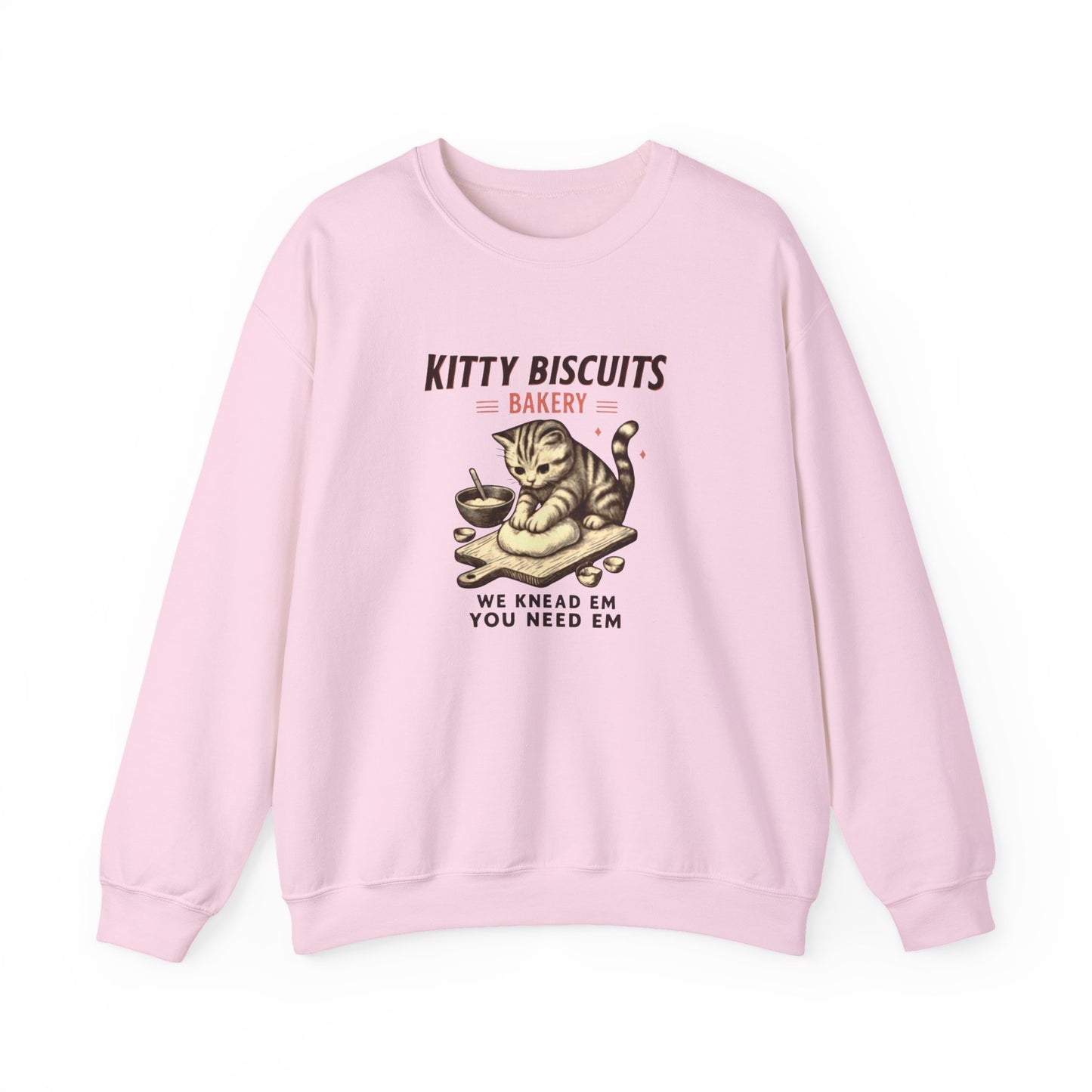 Kitty Biscuits Bakery Unisex Heavy Blend™ Crewneck Sweatshirt, Cozy Gift Idea