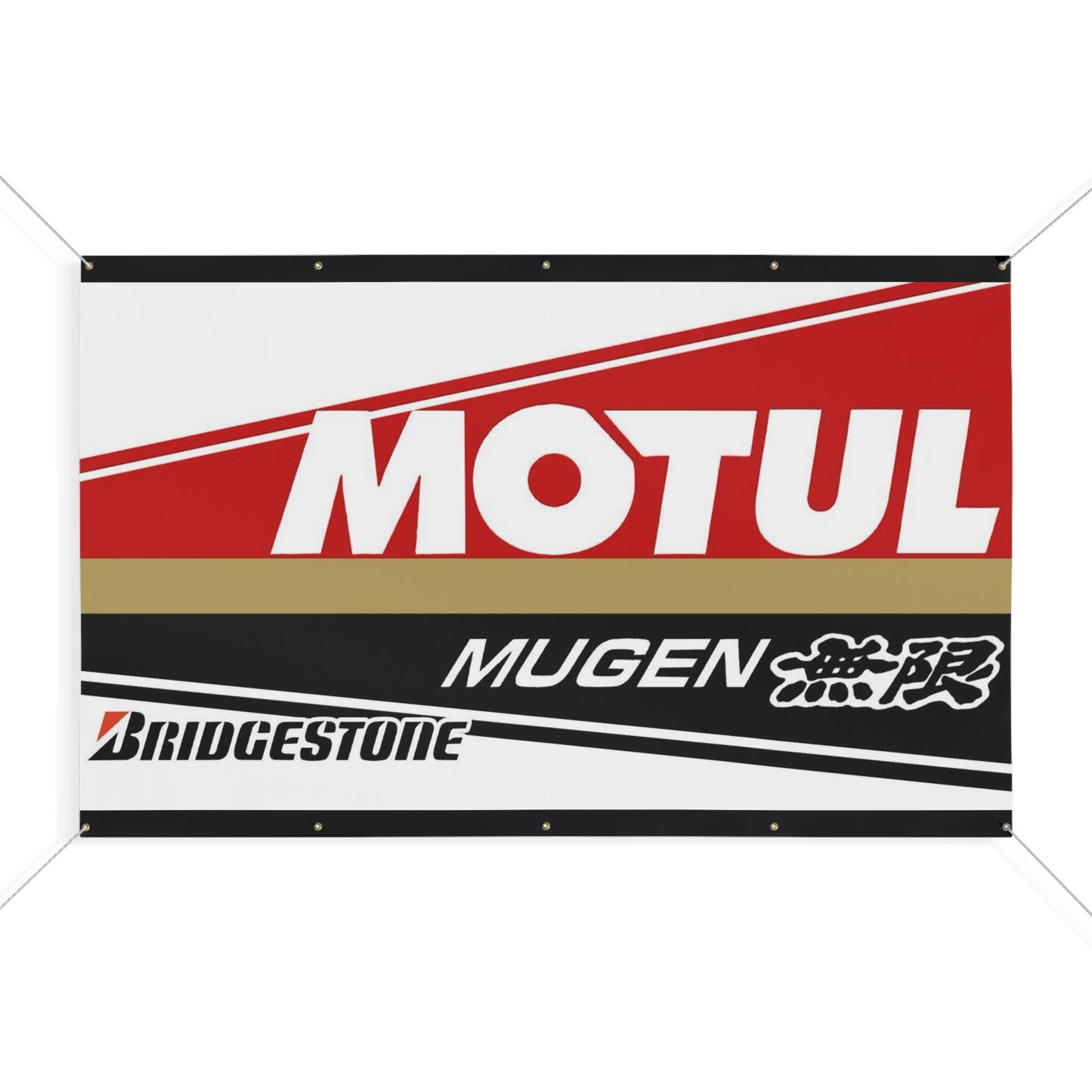 Motul Mugen Racing Banner — Matte Motorsport Sign for Garage, Track & Events