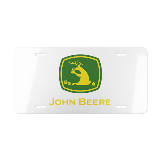 John Beere Vanity License Plate Funny John Deere Parody Gift