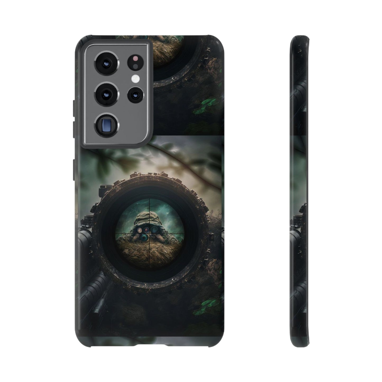 Sniper Scope Soldier Phone Case | Dual Layer Tough Cover  For iPhone