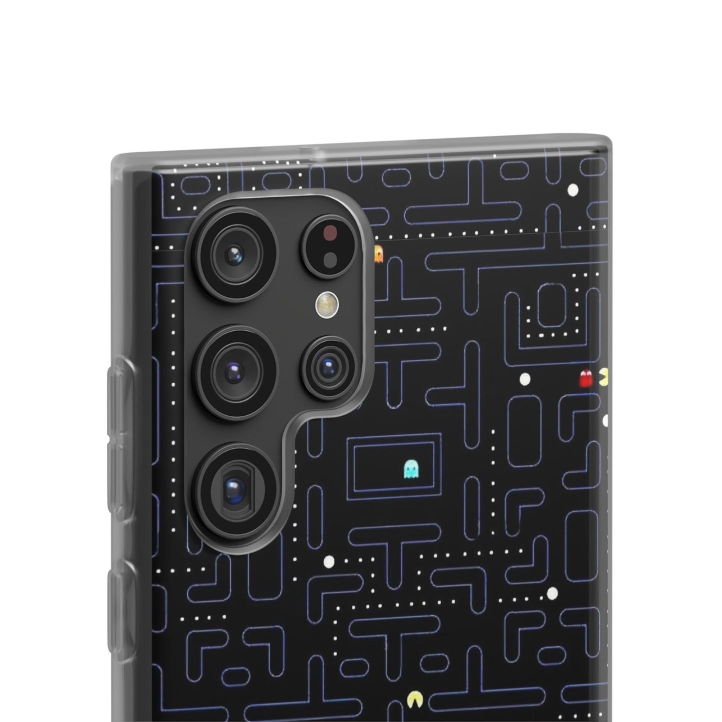 Retro Arcade Gaming TPU Phone Case, Fun Flexi Case, Gift for Gamers, Pac Man