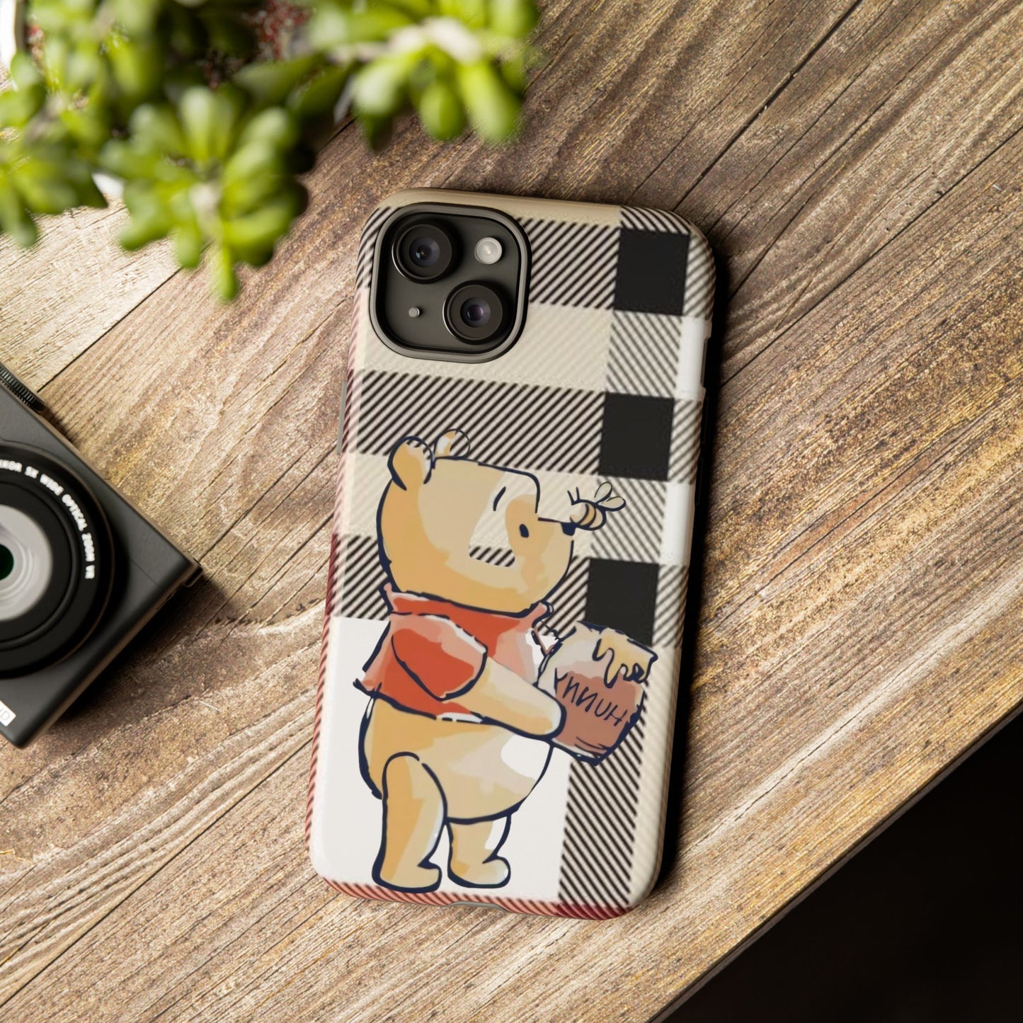 Cute Animal Phone Case, Winnie the Pooh Design, Gift for Kids, Character Case,