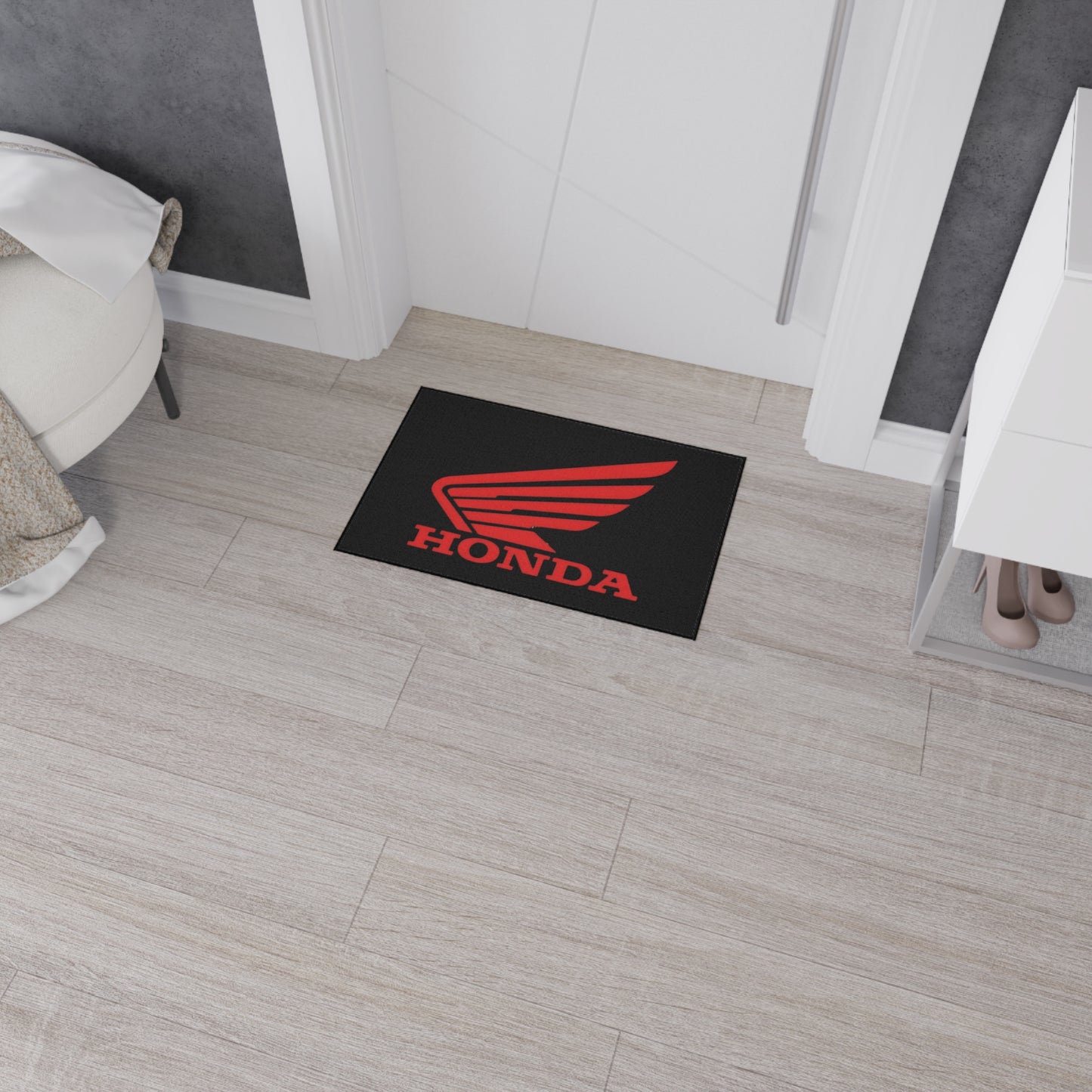 Red Wing Honda Heavy Duty Floor Mat | Motorcycle Decor, Garage Mat Car Entrance