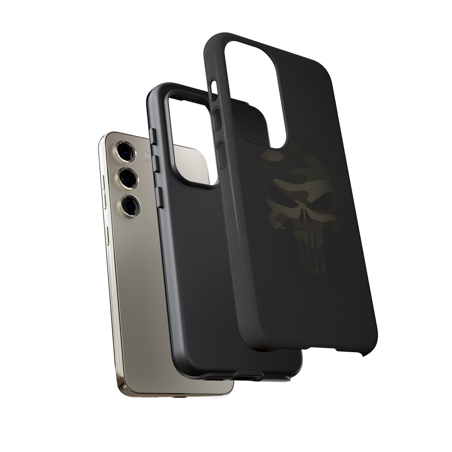 Camo Green Tough Case For iPhone, Samsung Galaxy, Pixel, Punisher Graphic