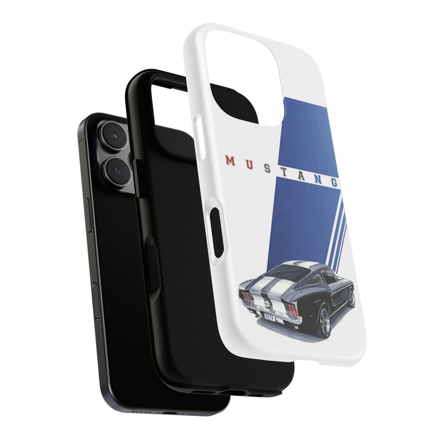Mustang Car Art Tough Cases For iPhones, Samsung Galaxy and Google Pixel