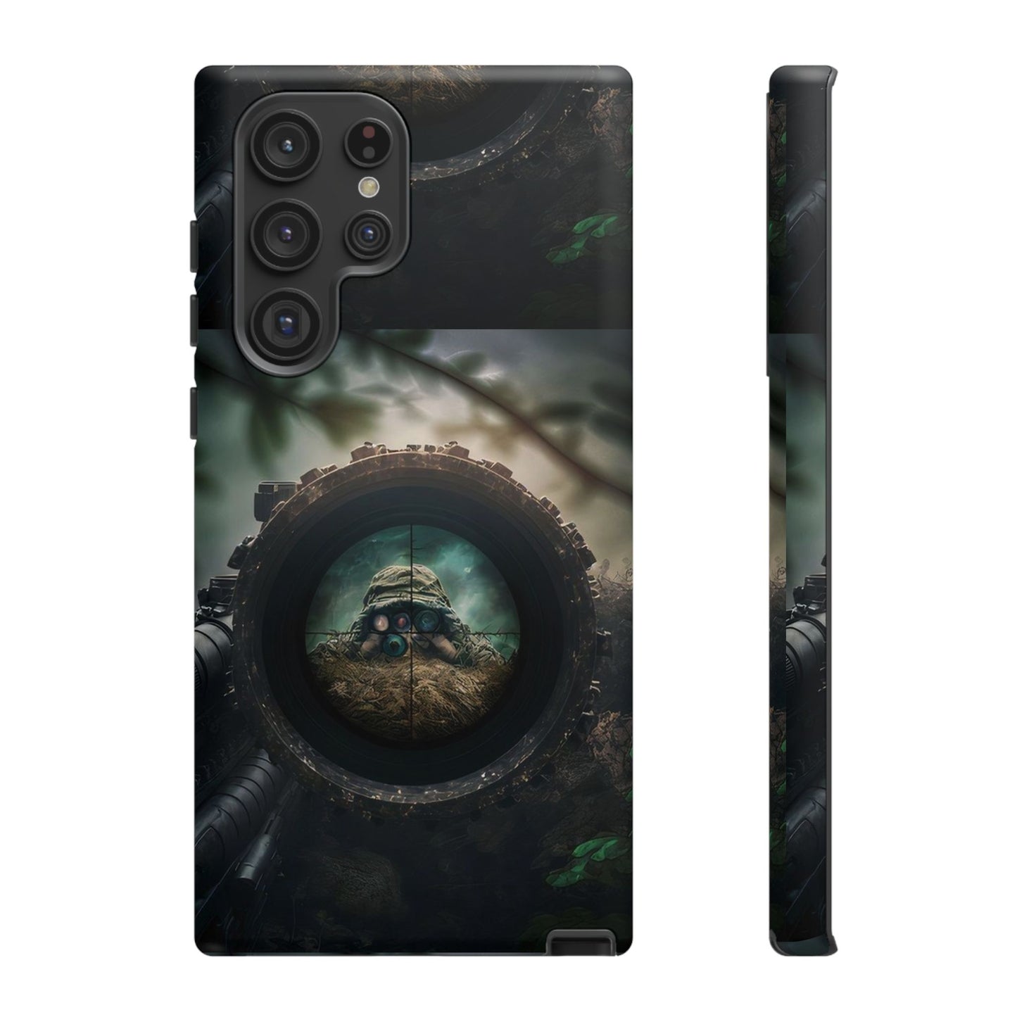 Sniper Scope Soldier Phone Case | Dual Layer Tough Cover  For iPhone