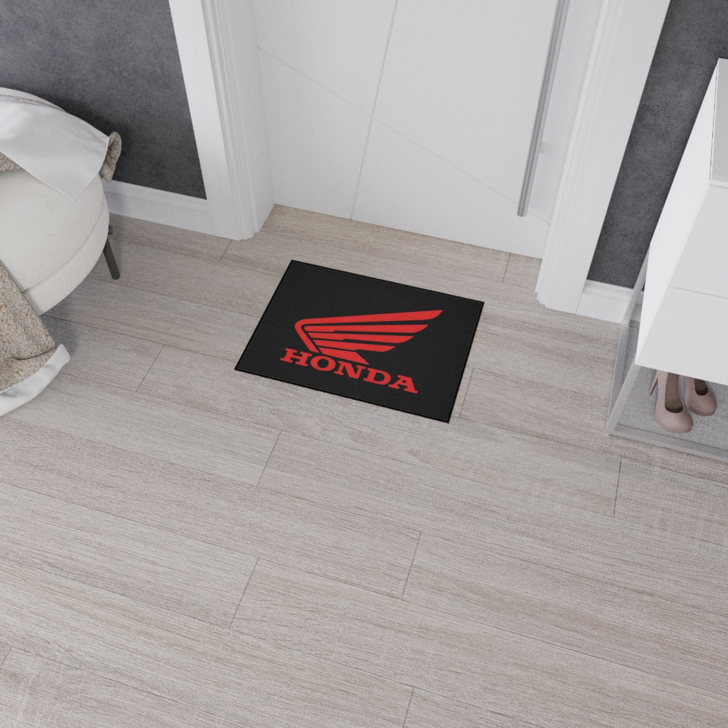 Red Wing Honda Heavy Duty Floor Mat | Motorcycle Decor, Garage Mat Car Entrance