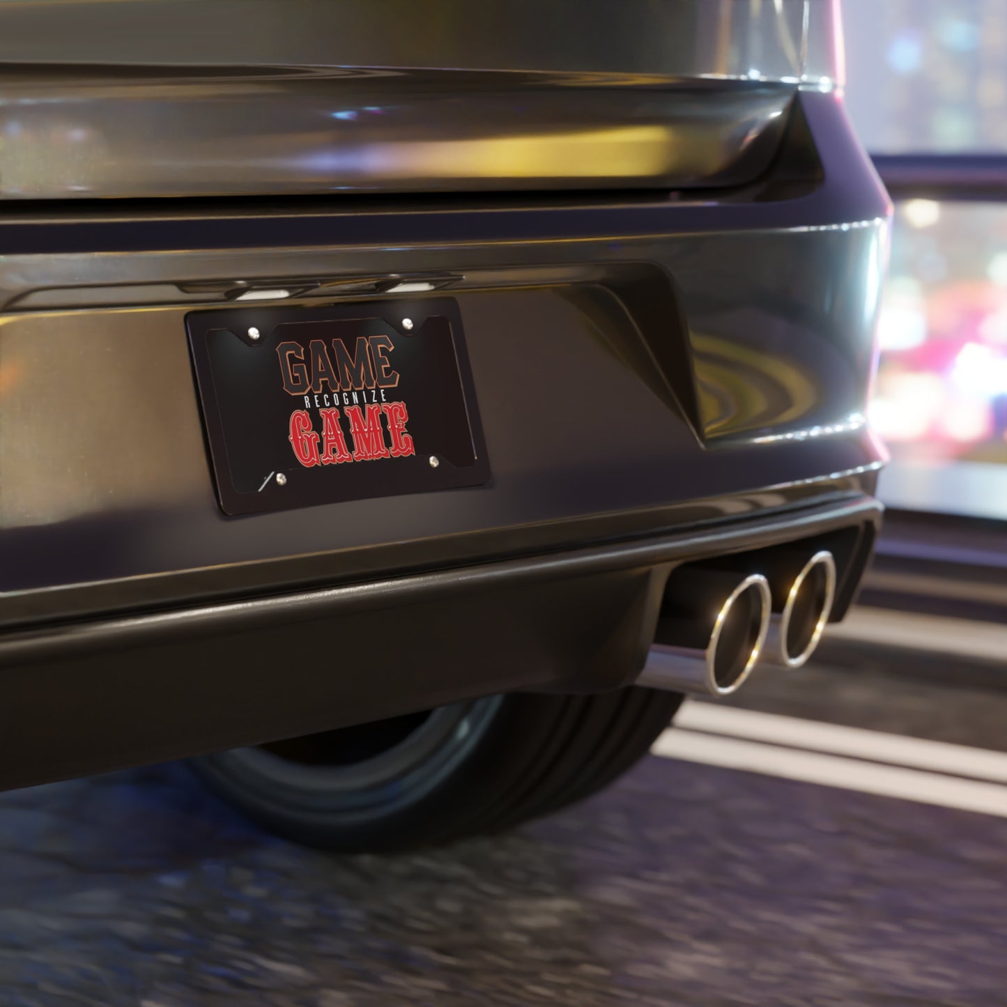 Game Recognize Game Front Vanity License Plate, San Francisco Sports