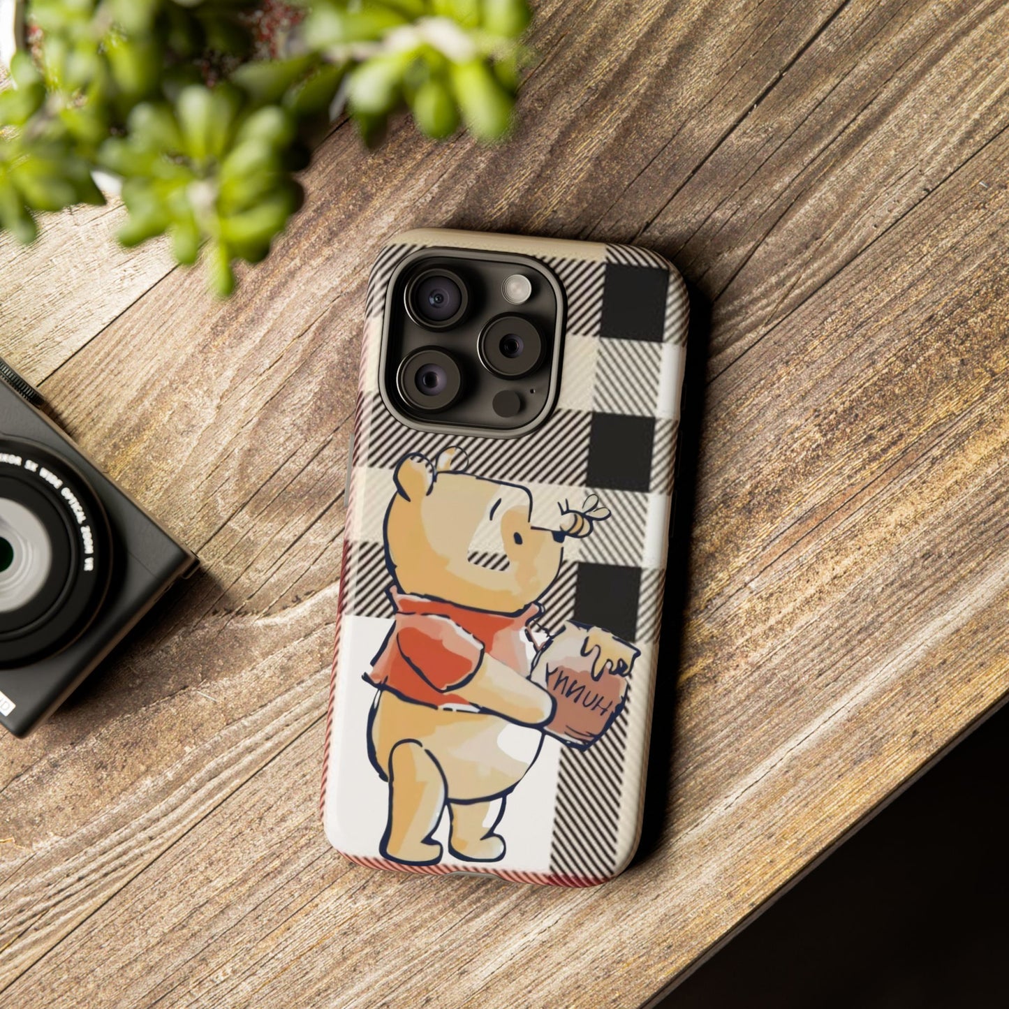 Cute Animal Phone Case, Winnie the Pooh Design, Gift for Kids, Character Case,