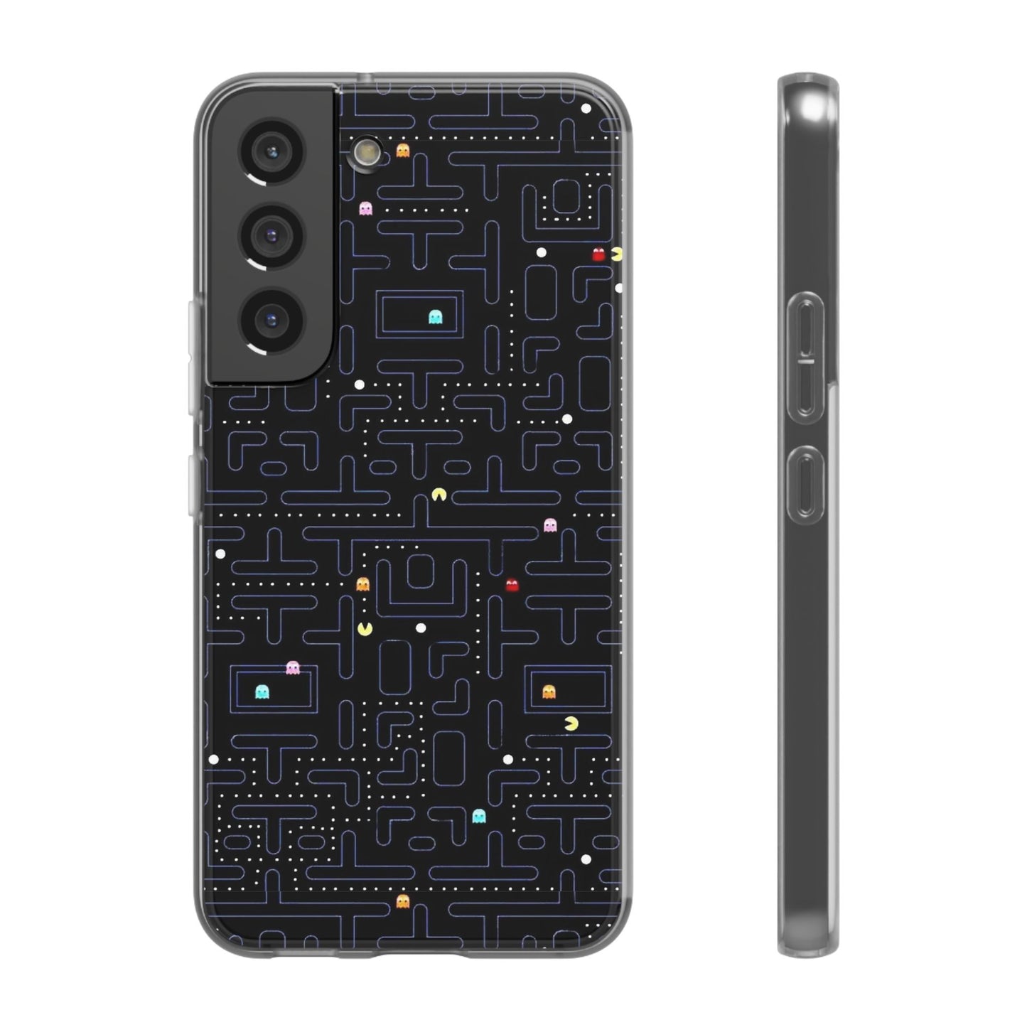 Retro Arcade Gaming TPU Phone Case, Fun Flexi Case, Gift for Gamers, Pac Man