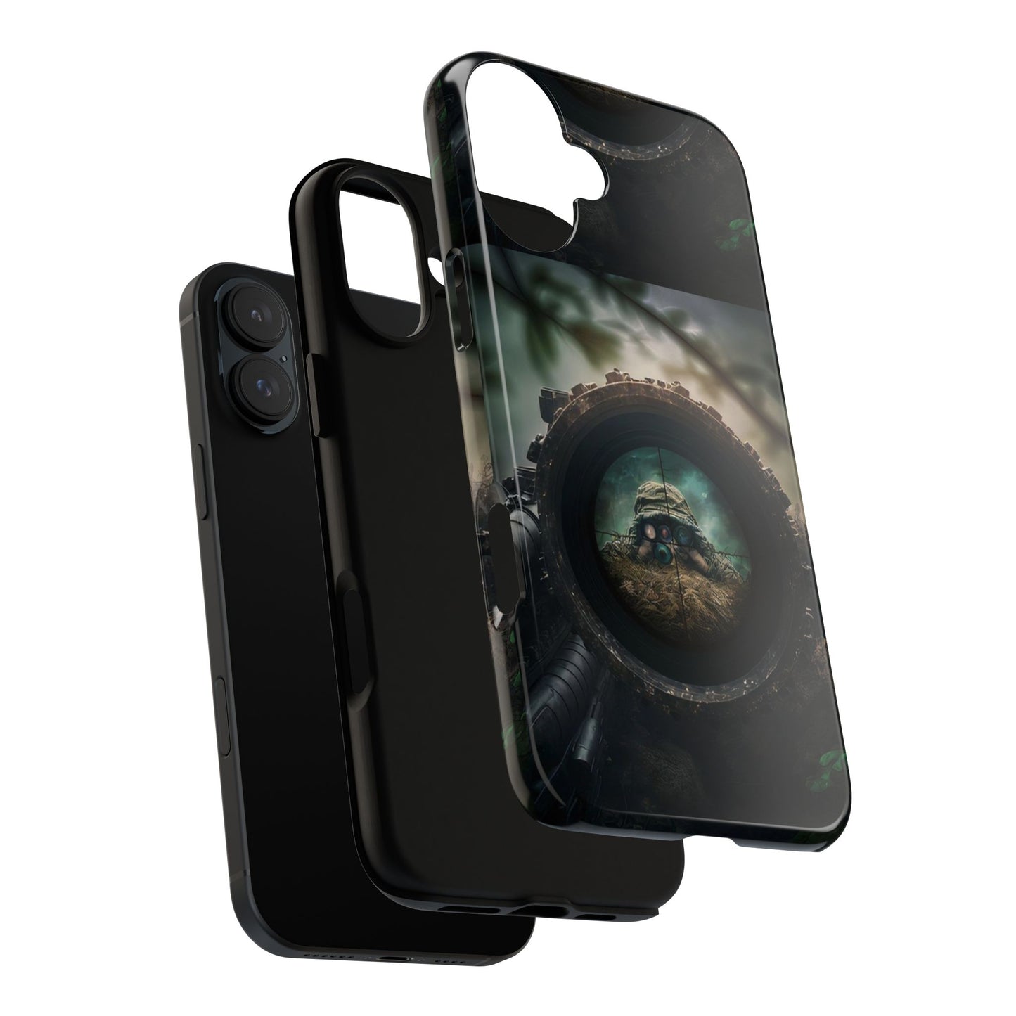 Sniper Scope Soldier Phone Case | Dual Layer Tough Cover  For iPhone