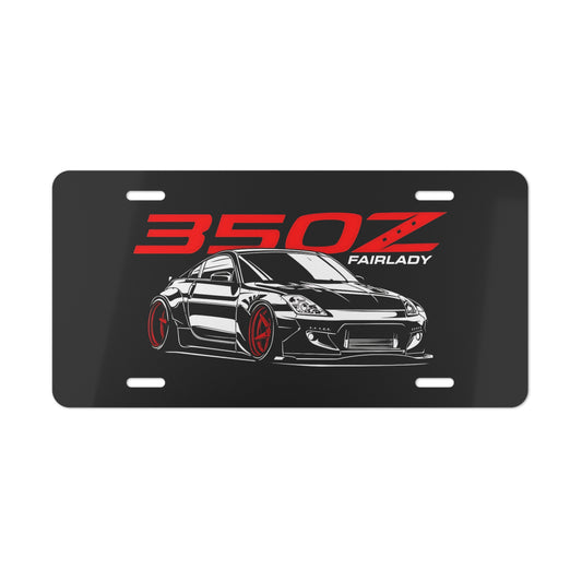 350 Z  Fairlady Front Vanity License Plate, Sports Car Custom Wall and Car Decor