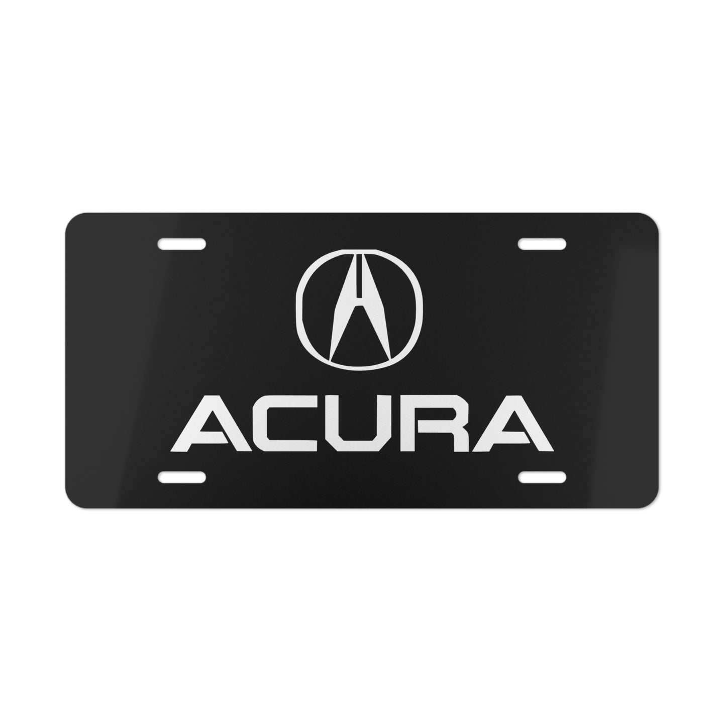 Compatible With Acura Front Vanity License Plate, Black Custom Car Tag