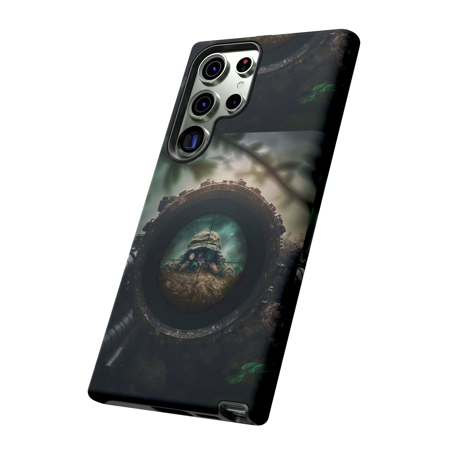 Sniper Scope Soldier Phone Case | Dual Layer Tough Cover  For iPhone