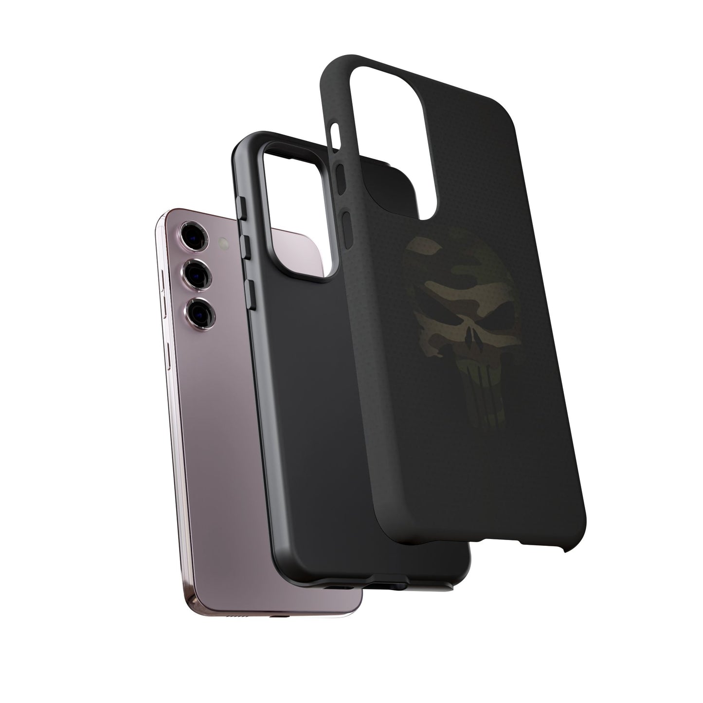 Camo Green Tough Case For iPhone, Samsung Galaxy, Pixel, Punisher Graphic