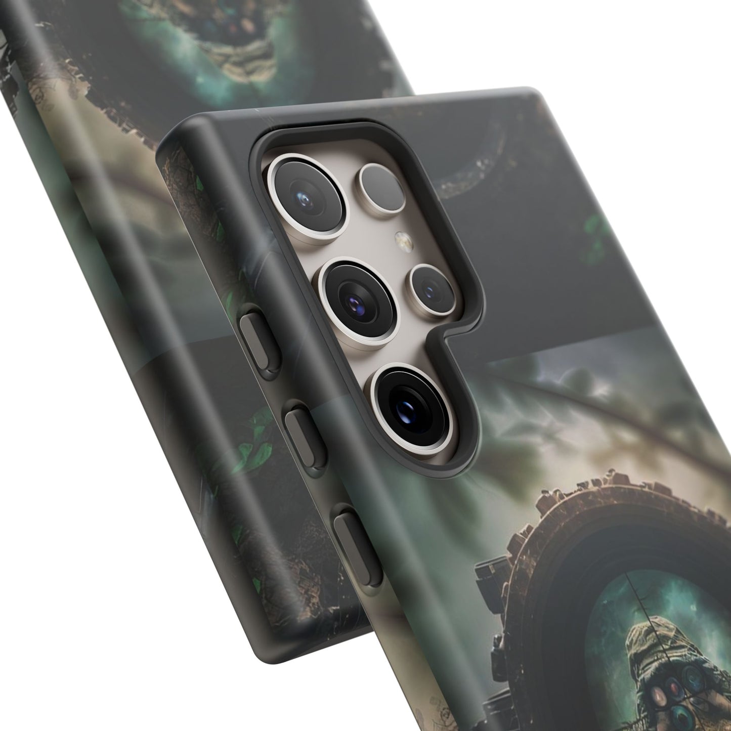 Sniper Scope Soldier Phone Case | Dual Layer Tough Cover  For iPhone