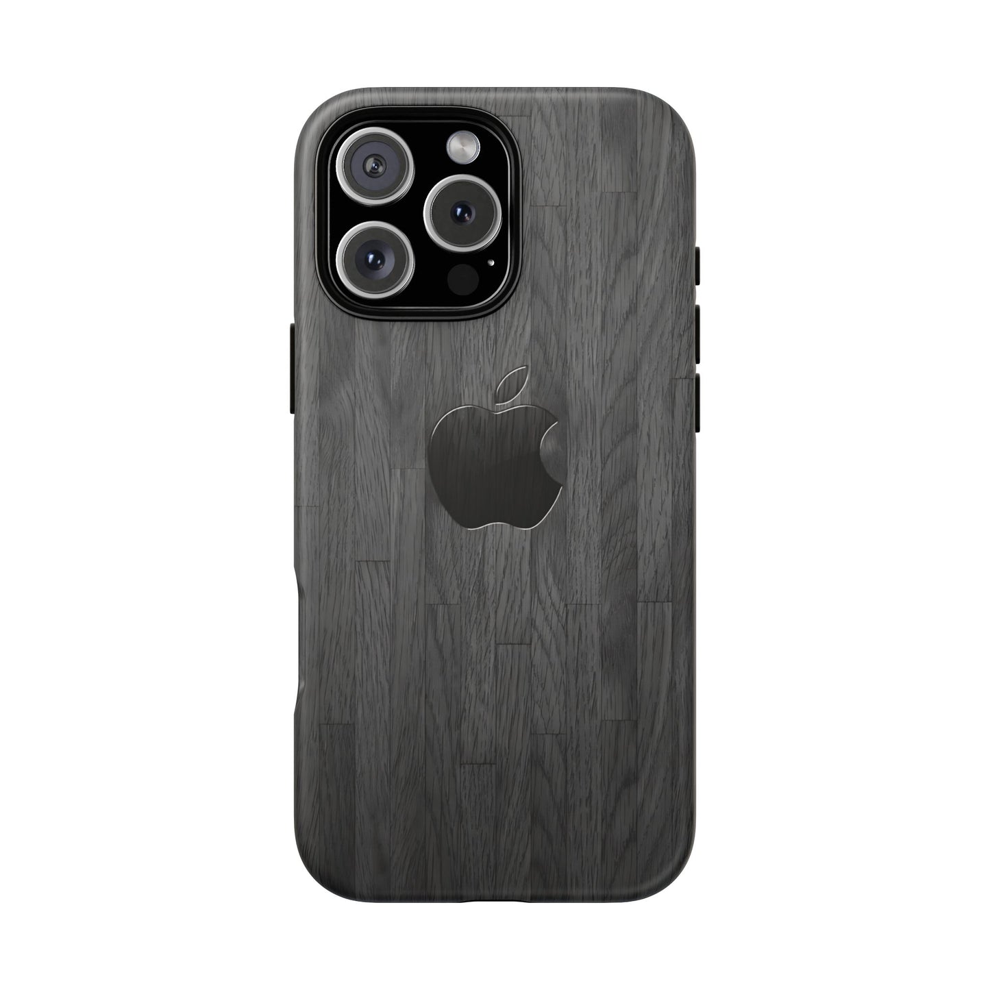 Tough Cases For iPhones, Gray Wood Color Rugged Phone Case