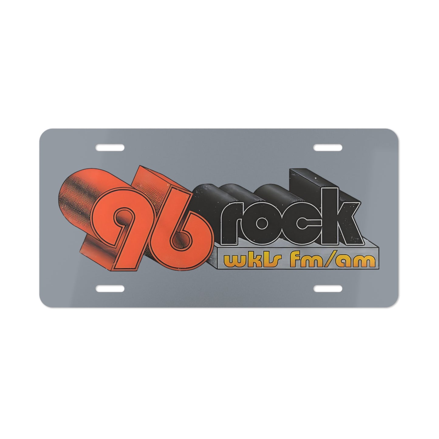 96 ROCK FM WKLS Classic Rock Radio Front Vanity License Show Plate