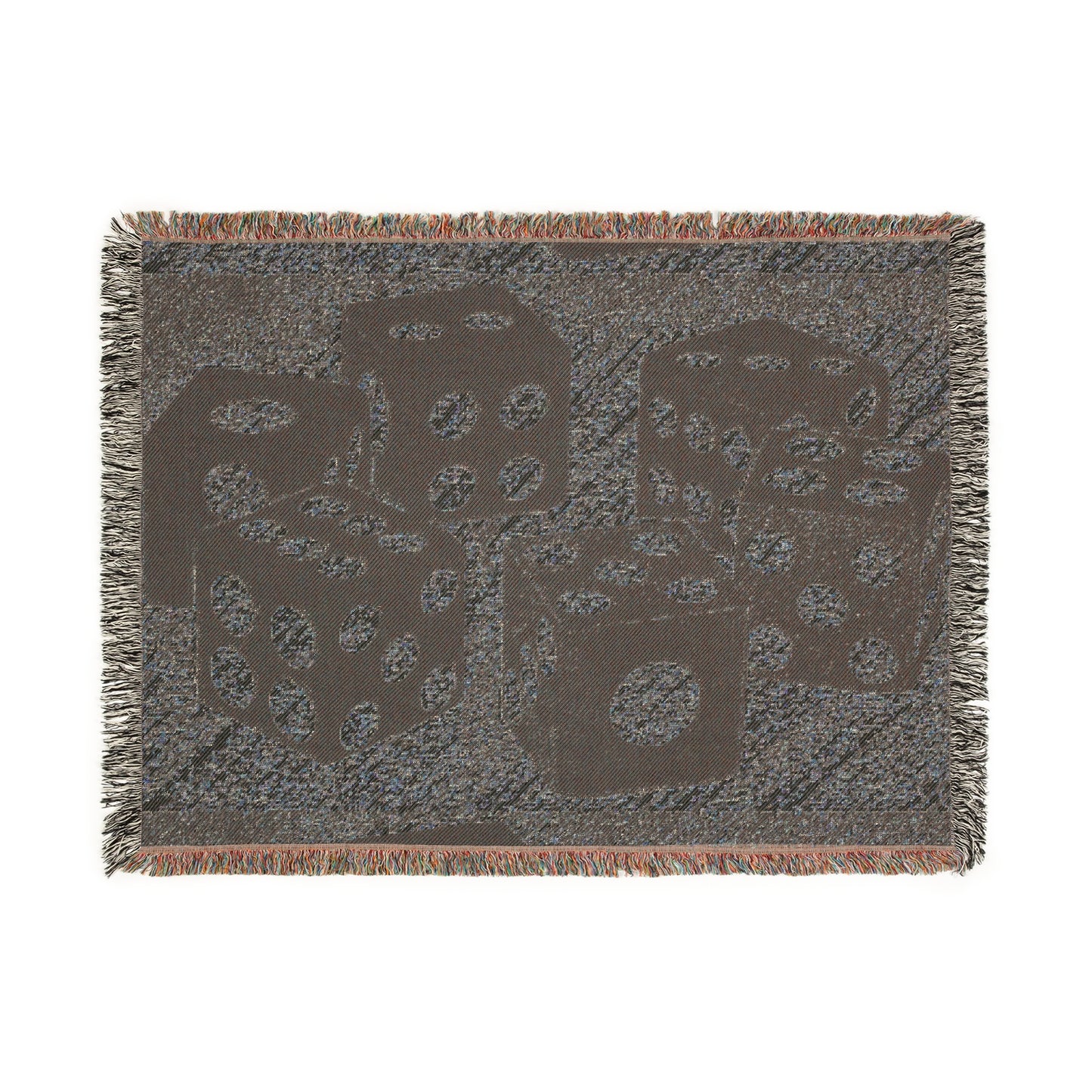 Cozy Dice Woven Blanket - Perfect for Game Nights, Home Decor, Playroom, Gift