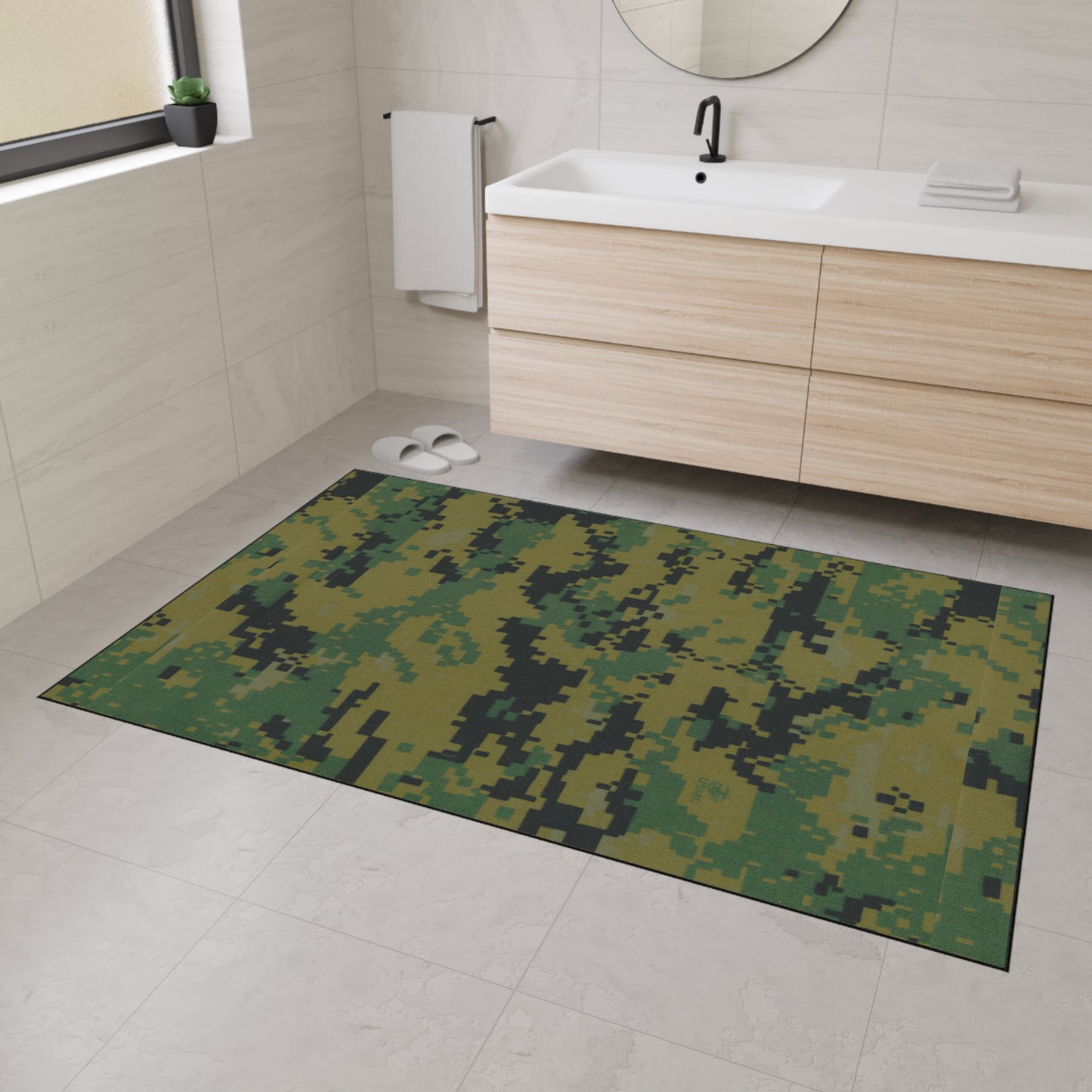 USMC Marapat Camouflage Design Heavy Duty Floor Mat, Rug