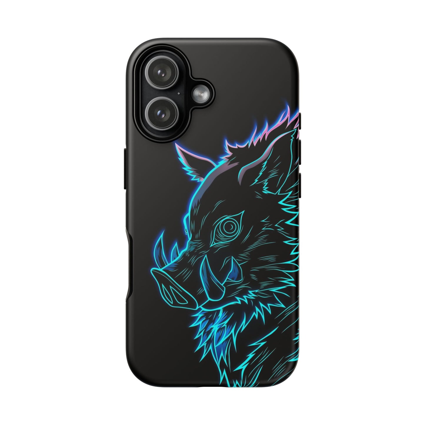 Tough Cases For iPhone, Galaxy, Anime Hashibira Beast Slayer Neon Design