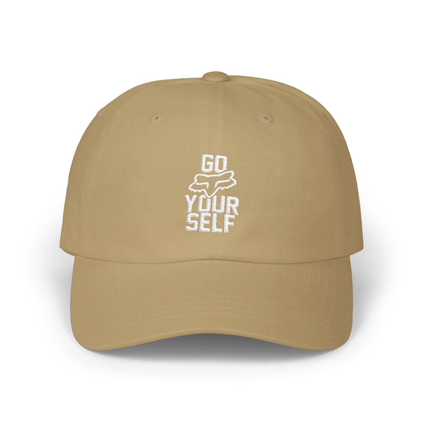 Go Fox Your Self embroidered Dad Cap | Motorsports Typography Baseball Hat