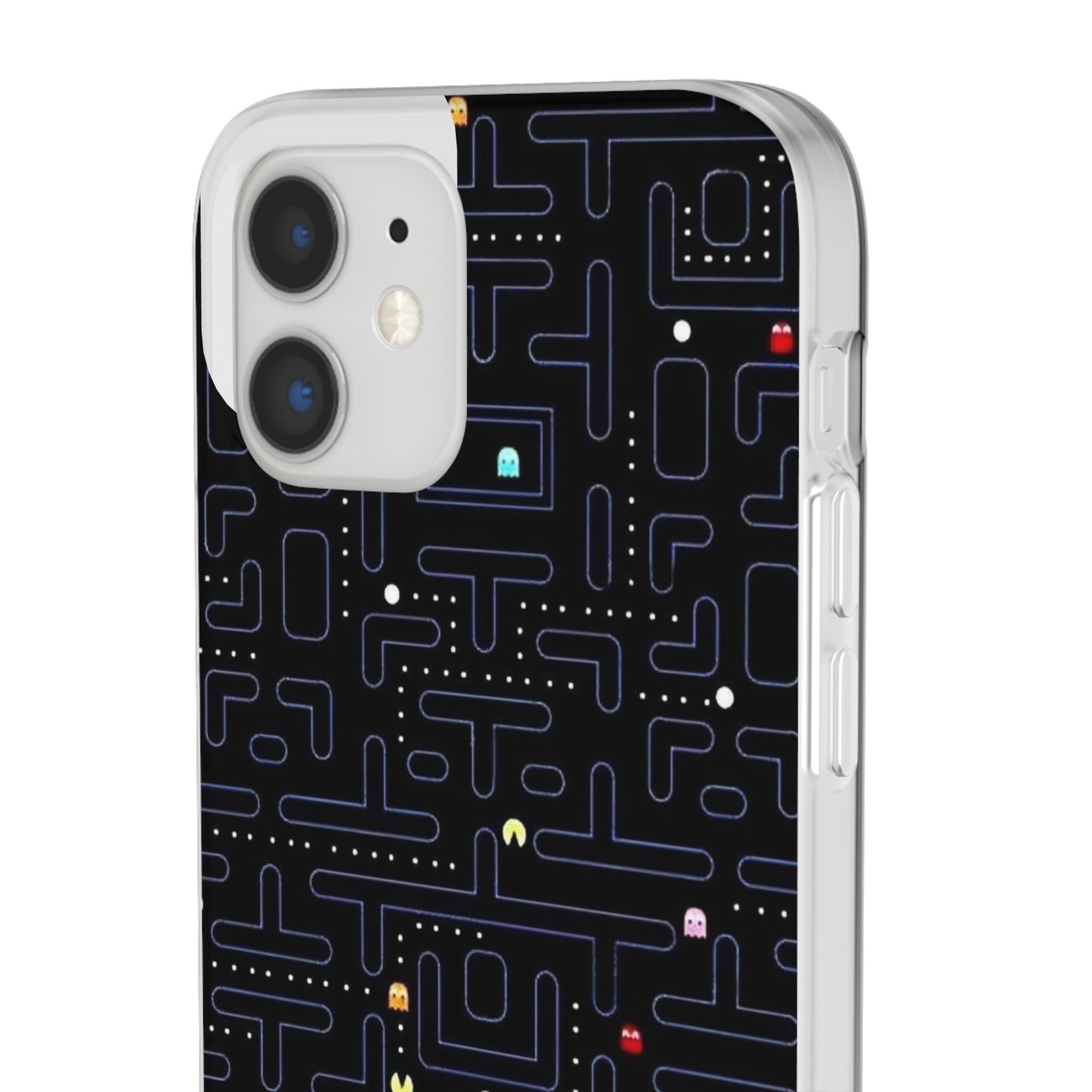 Retro Arcade Gaming TPU Phone Case, Fun Flexi Case, Gift for Gamers, Pac Man