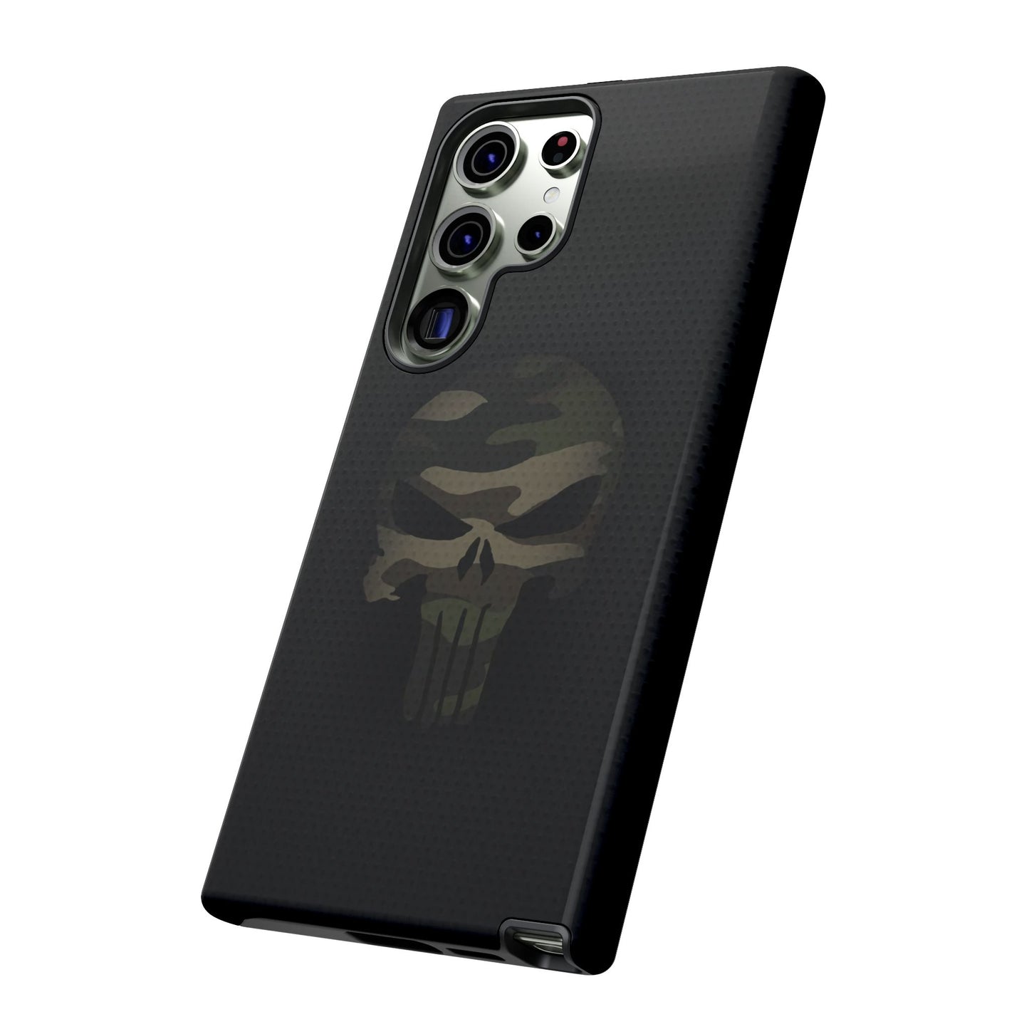 Camo Green Tough Case For iPhone, Samsung Galaxy, Pixel, Punisher Graphic