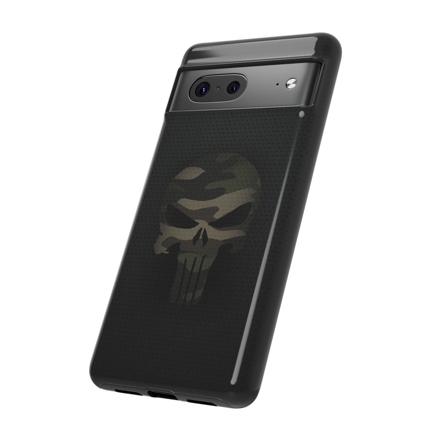 Camo Green Tough Case For iPhone, Samsung Galaxy, Pixel, Punisher Graphic