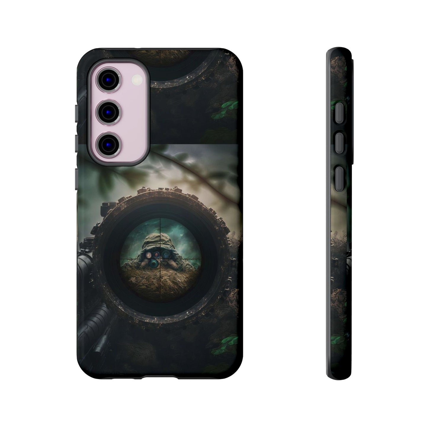 Sniper Scope Soldier Phone Case | Dual Layer Tough Cover  For iPhone