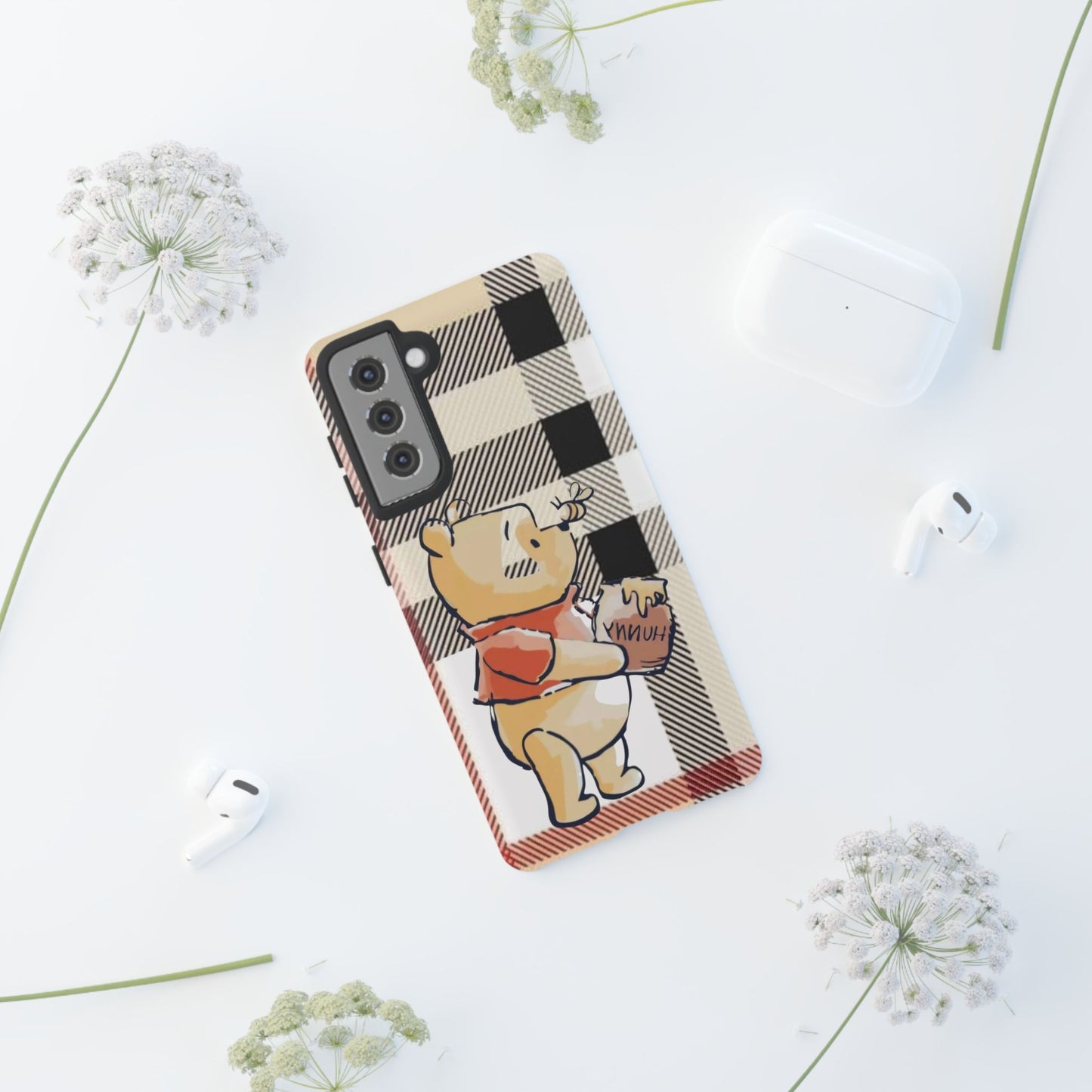 Cute Animal Phone Case, Winnie the Pooh Design, Gift for Kids, Character Case,