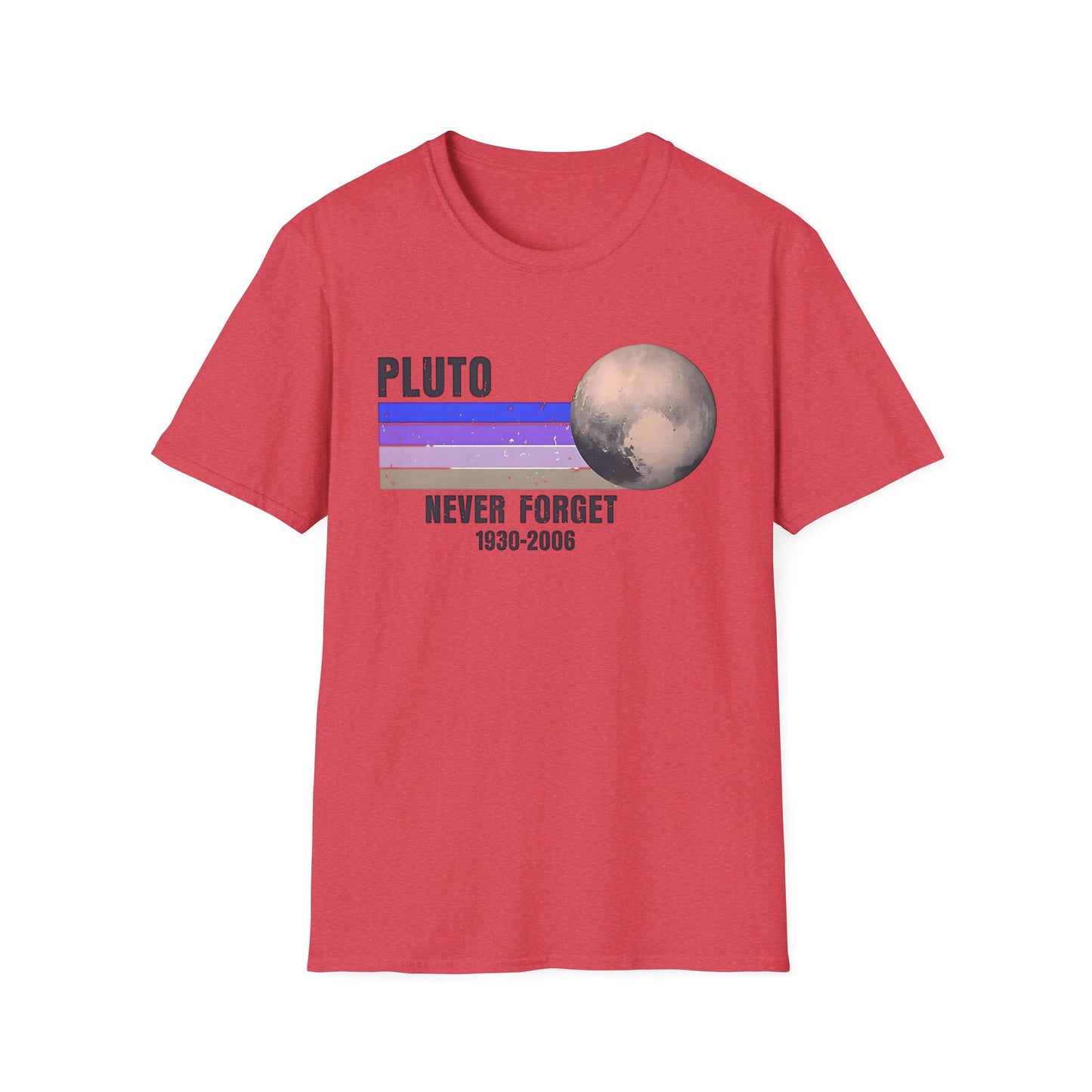 Retro Pluto Never Forget T-Shirt, Space Lover Gift, Astronomy Tee, Nostalgia