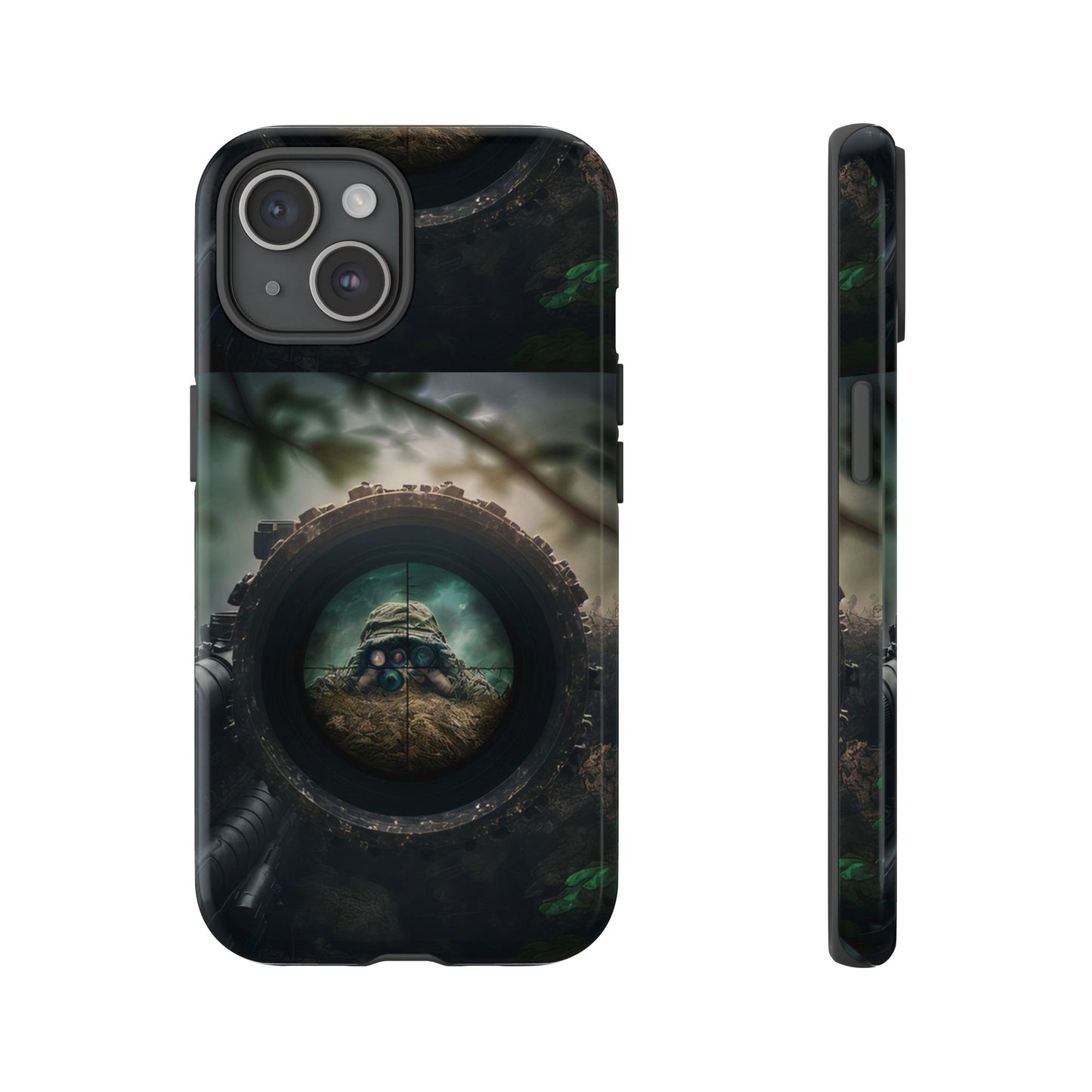 Sniper Scope Soldier Phone Case | Dual Layer Tough Cover  For iPhone